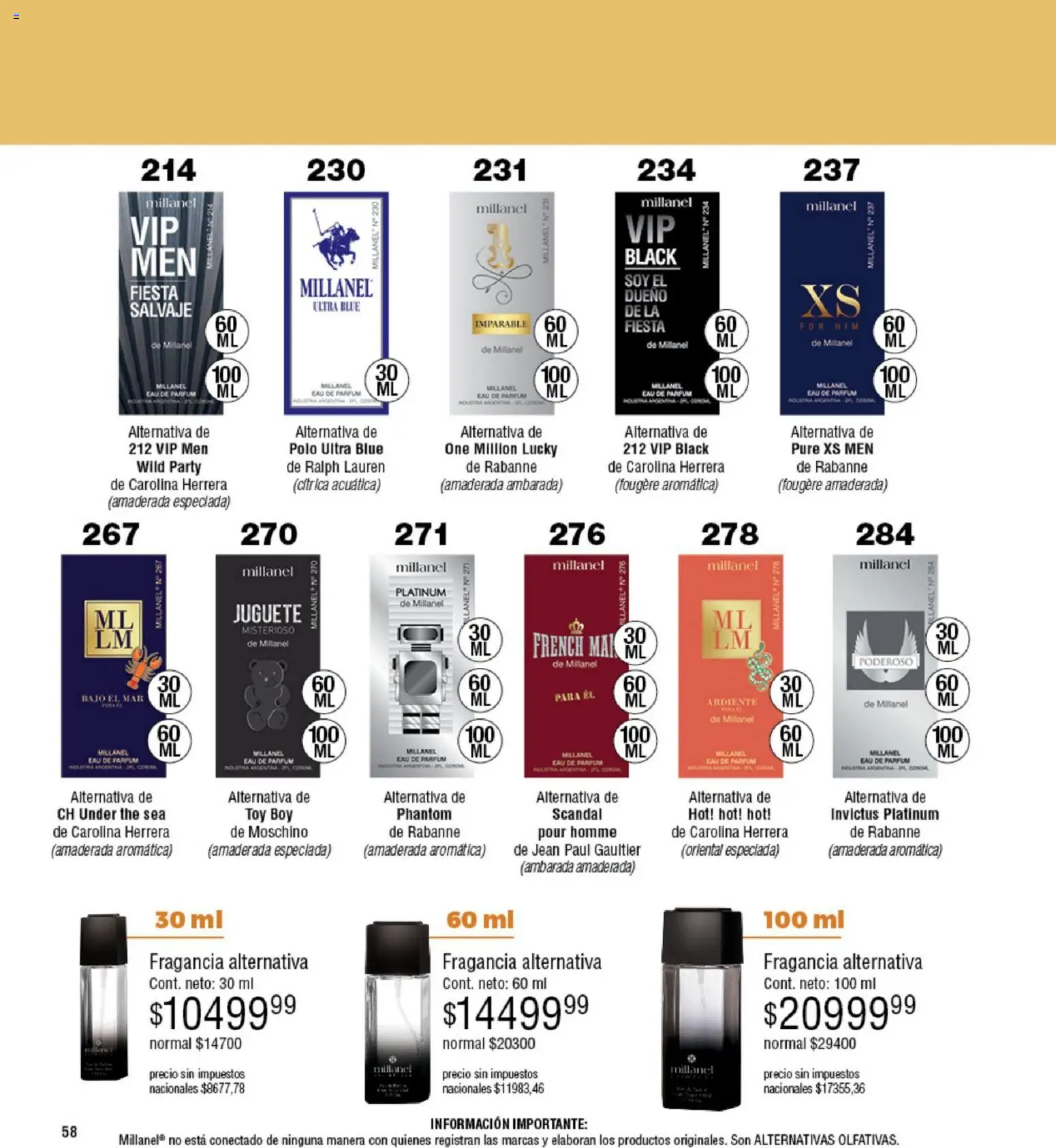Millanel - Catálogo │ válido desde el 05.01.2026 | Página: 58 | Productos: Jean, Fragancia