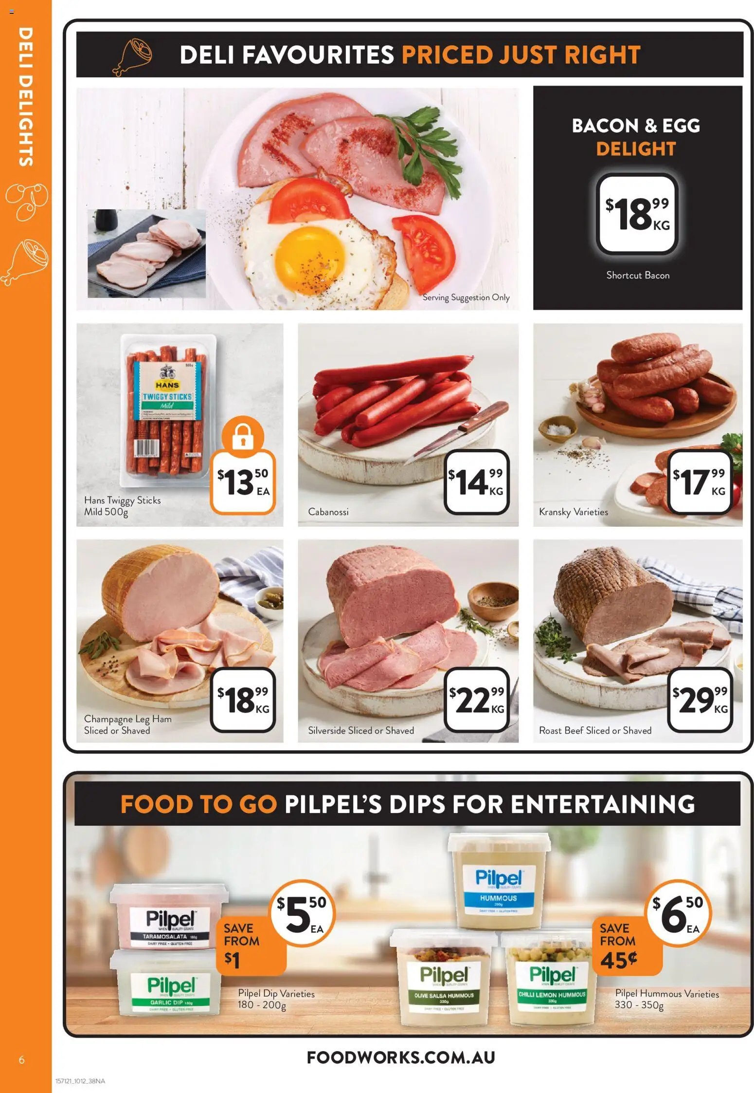 Foodworks catalogue - valid from 10.12.2025 | Page: 6 | Products: Bacon, Ham, Salsa, Chilli
