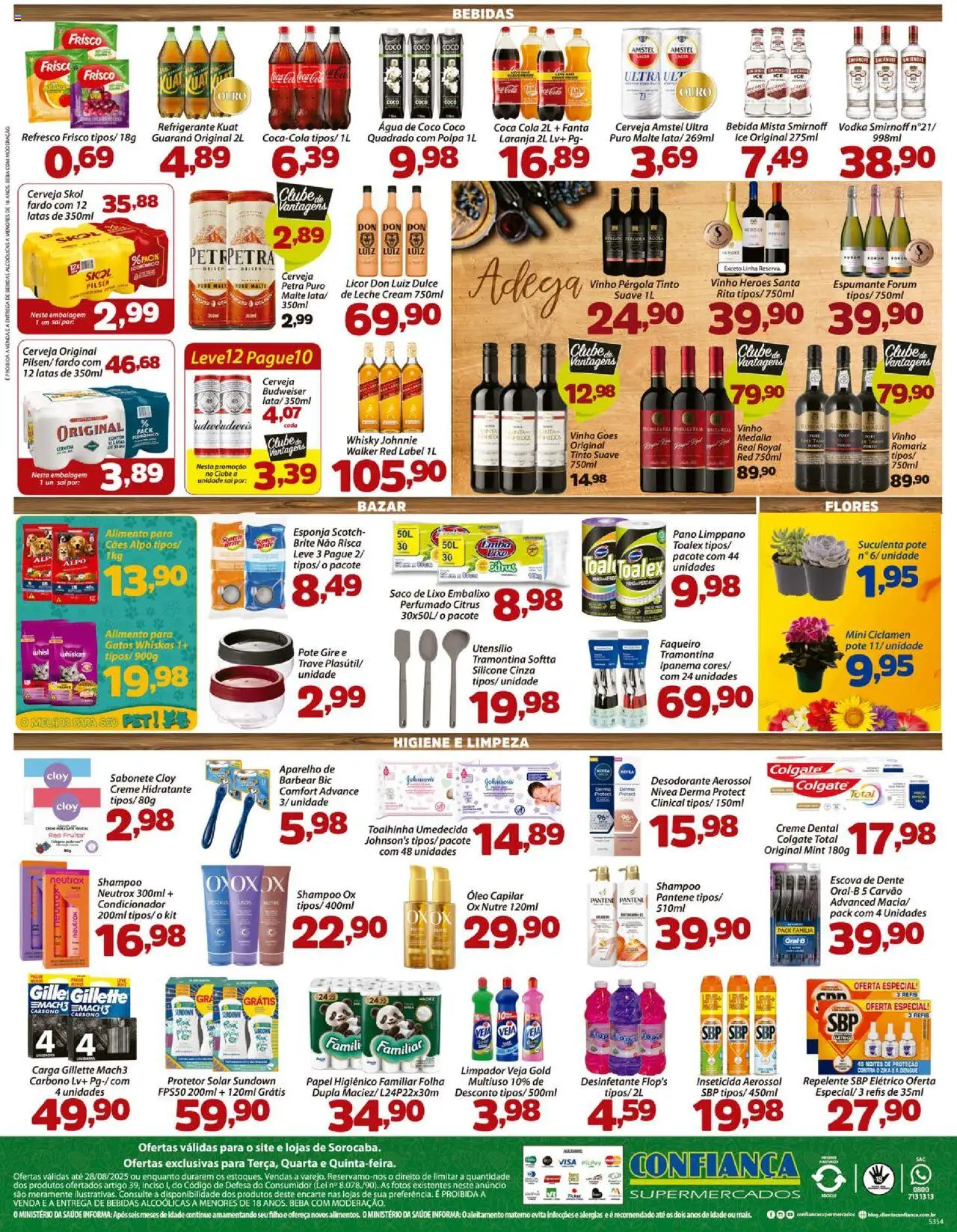 Confiança Folheto - válido de 26.08.2025 | Página: 4 | Produtos: Shampoo, Frisco, Condicionador, Papel higiênico