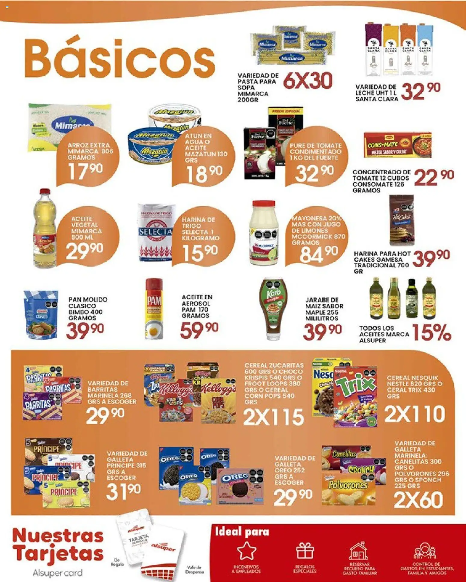 Nuevas ofertas de Alsuper válidas en toda la República Mexicana desde el 21.04.2026. ¡Encuentra las mejores ofertas en Alsuper folleto Durango! | Página: 6 | Productos: Mayonesa, Sopa, Aceite, Pasta