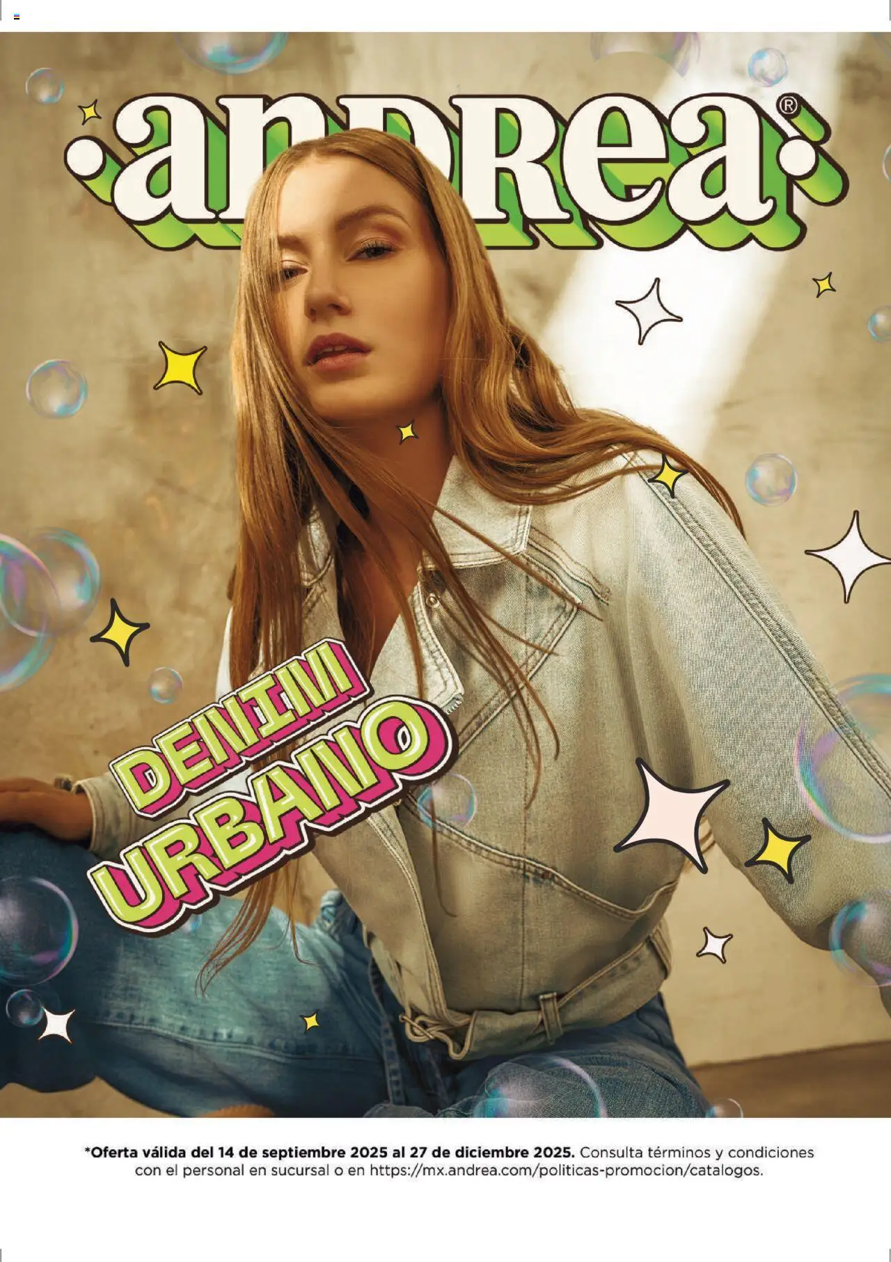 Nuevas ofertas de Andrea válidas en toda la República Mexicana desde el 14.09.2025. ¡Encuentra las mejores ofertas en Andrea - Catálogo Denim Urbano! | Página: 1