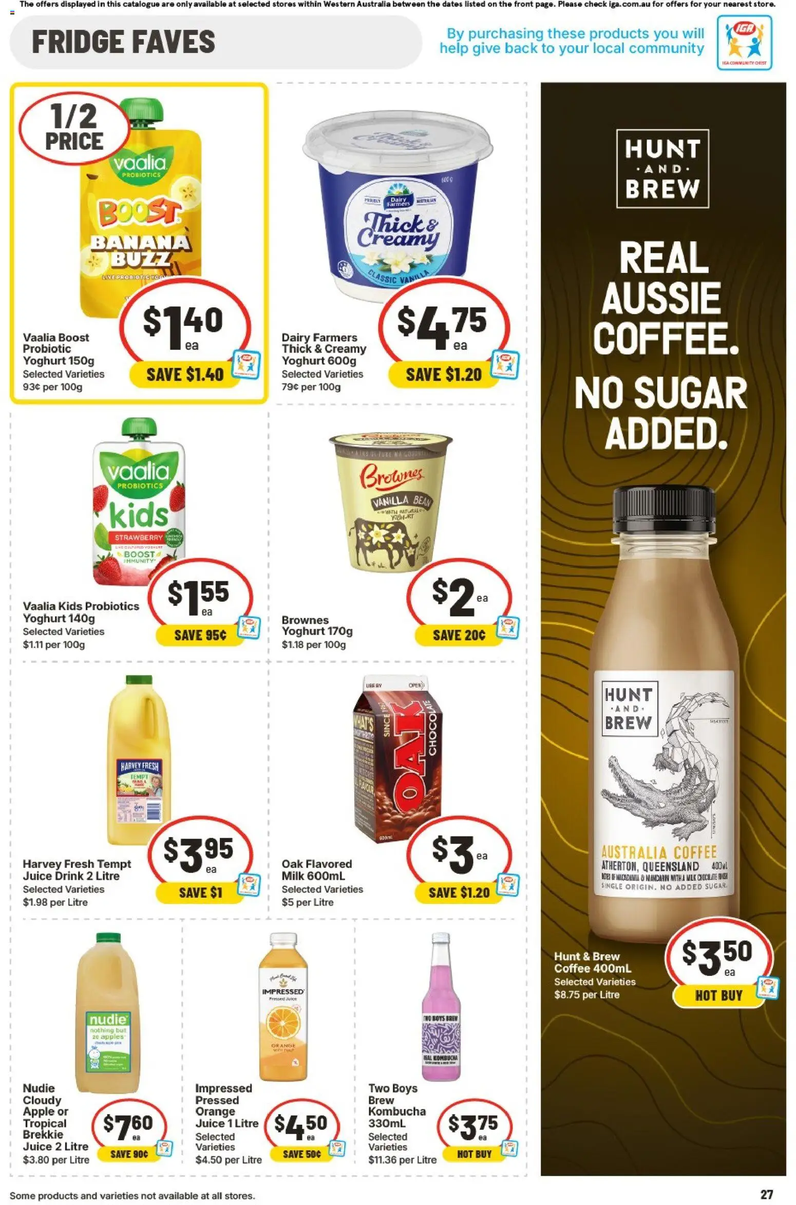 IGA catalogue - valid from 04.02.2026 | Page: 34 | Products: Milk, Yoghurt, Coffee, Juice