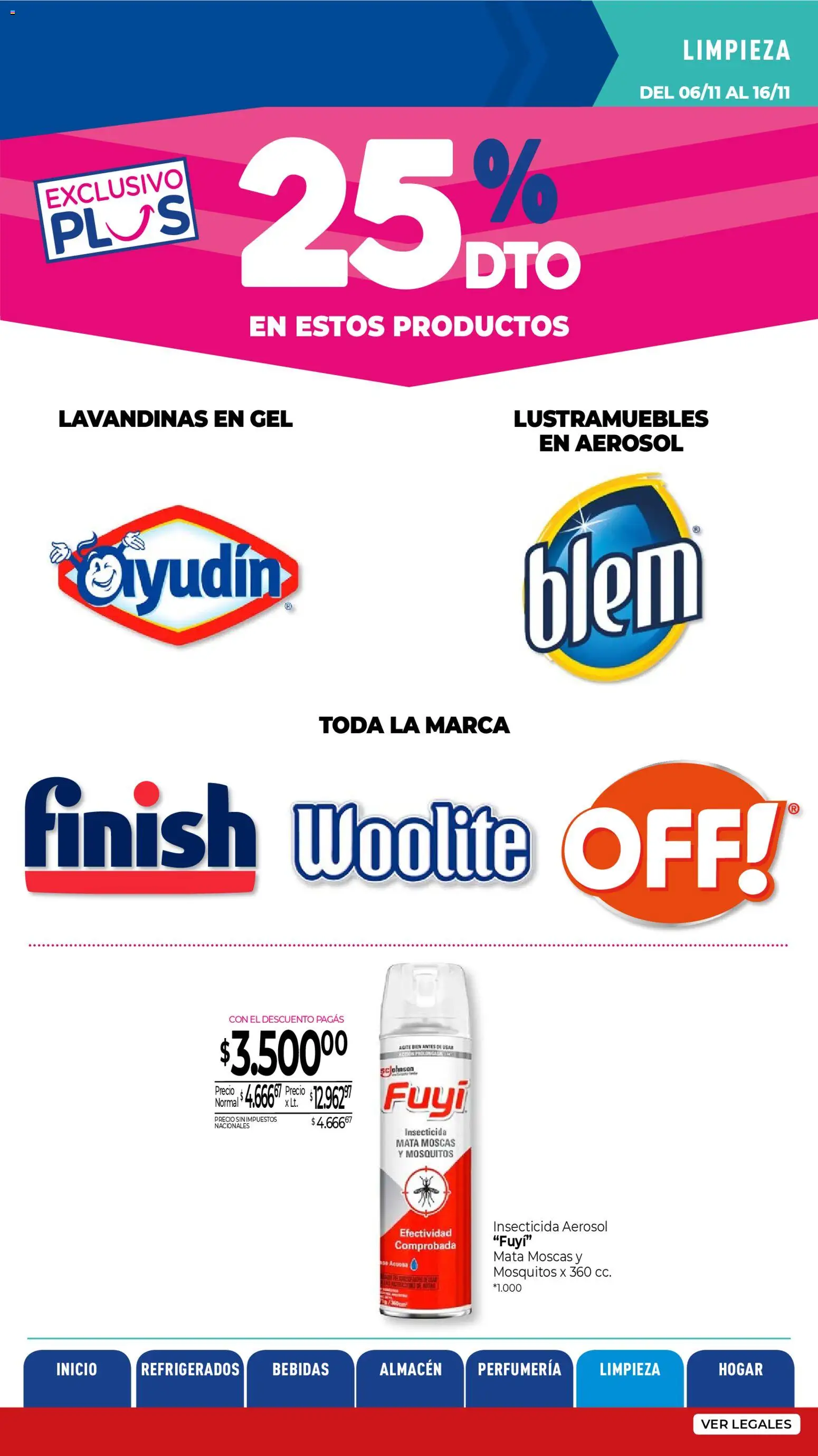 La Anonima catálogo │ válido desde el 06.11.2025 | Página: 36 | Productos: Mata moscas, Lustramuebles, Insecticida