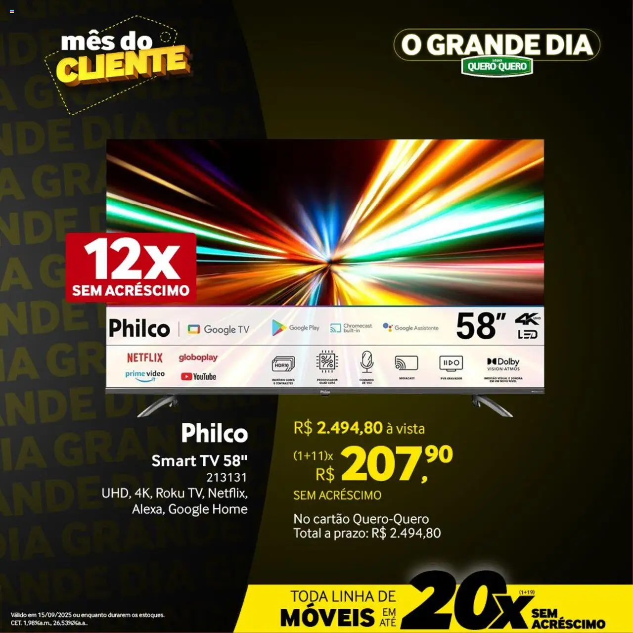 Lojas Quero-Quero Folheto - válido de 15.09.2025 | Página: 29 | Produtos: smart TV, Chromecast, Tv, Vídeo