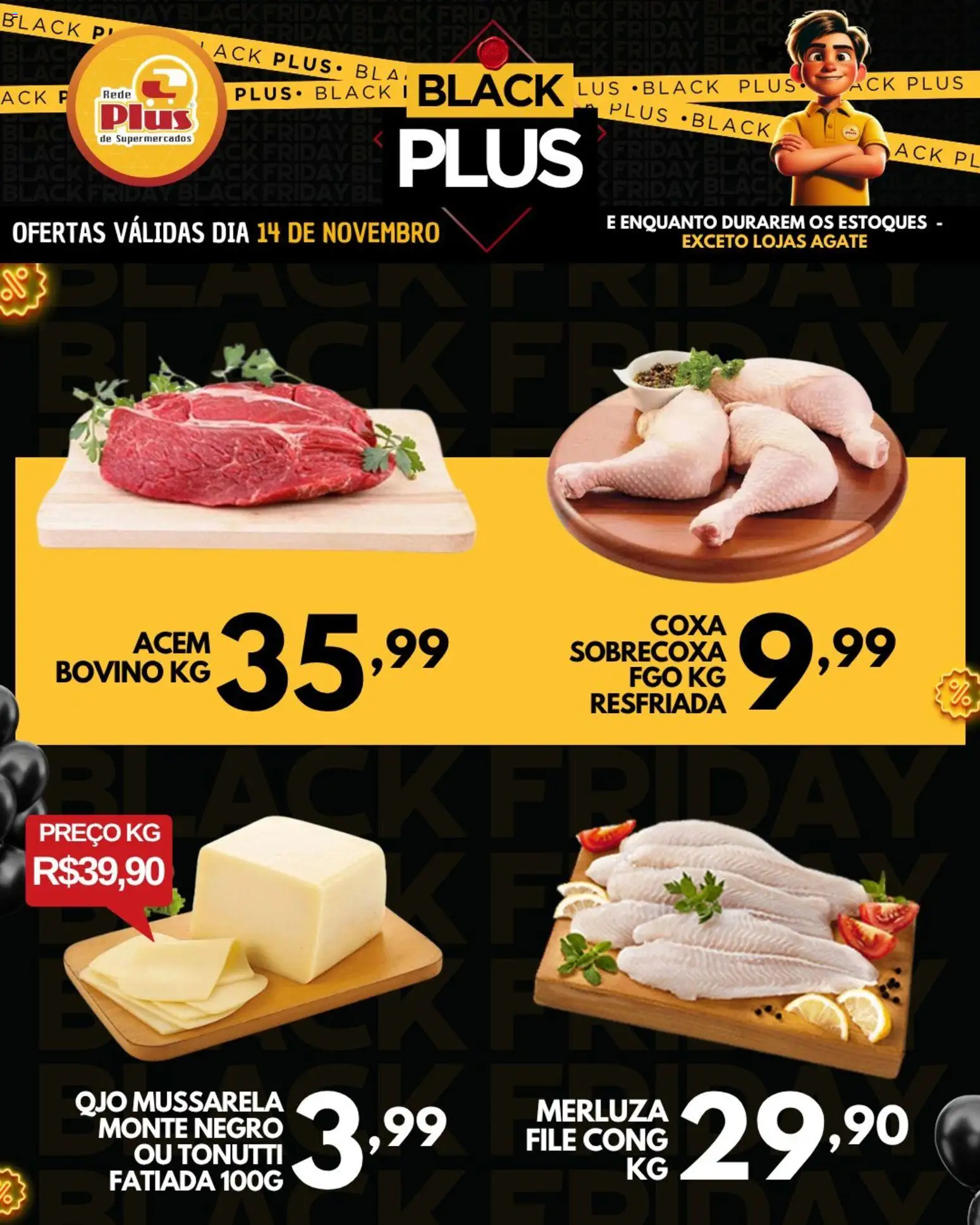 Rede Plus Supermercados Folheto - válido de 14.11.2025 | Página: 2 | Produtos: Acém, Mussarela
