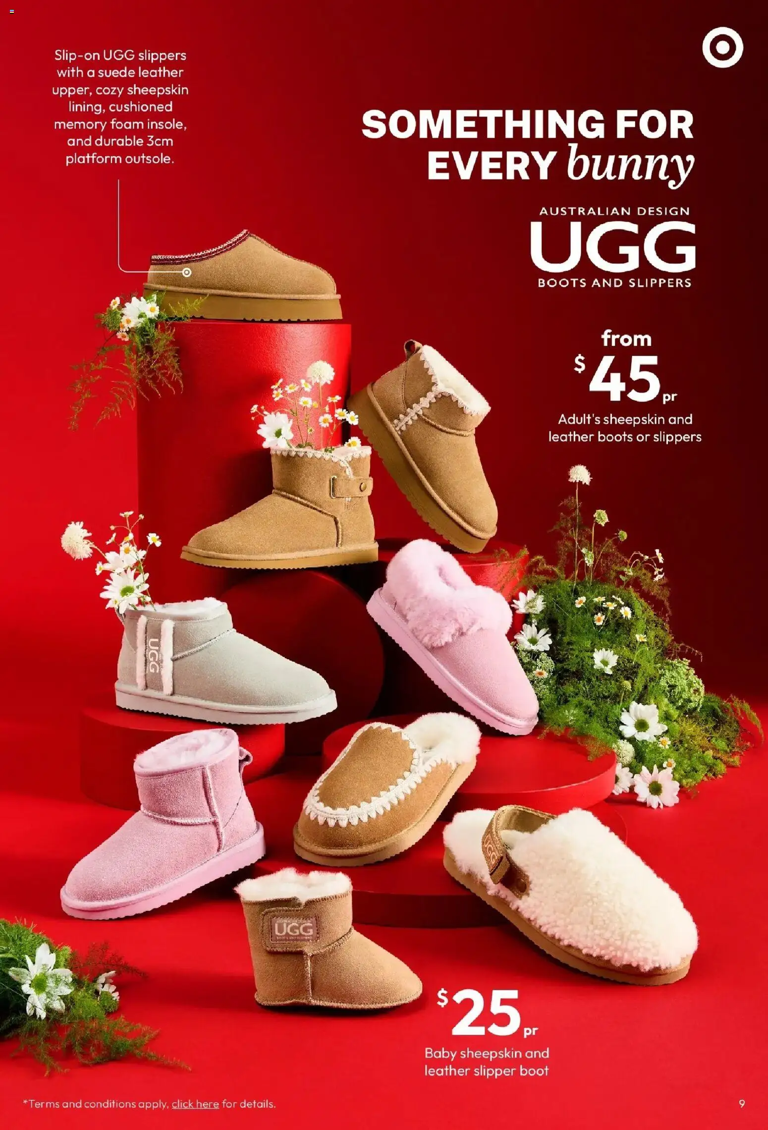 Target catalogue - valid from 05.03.2026 | Page: 9 | Products: Sheepskin, Boots, Slippers