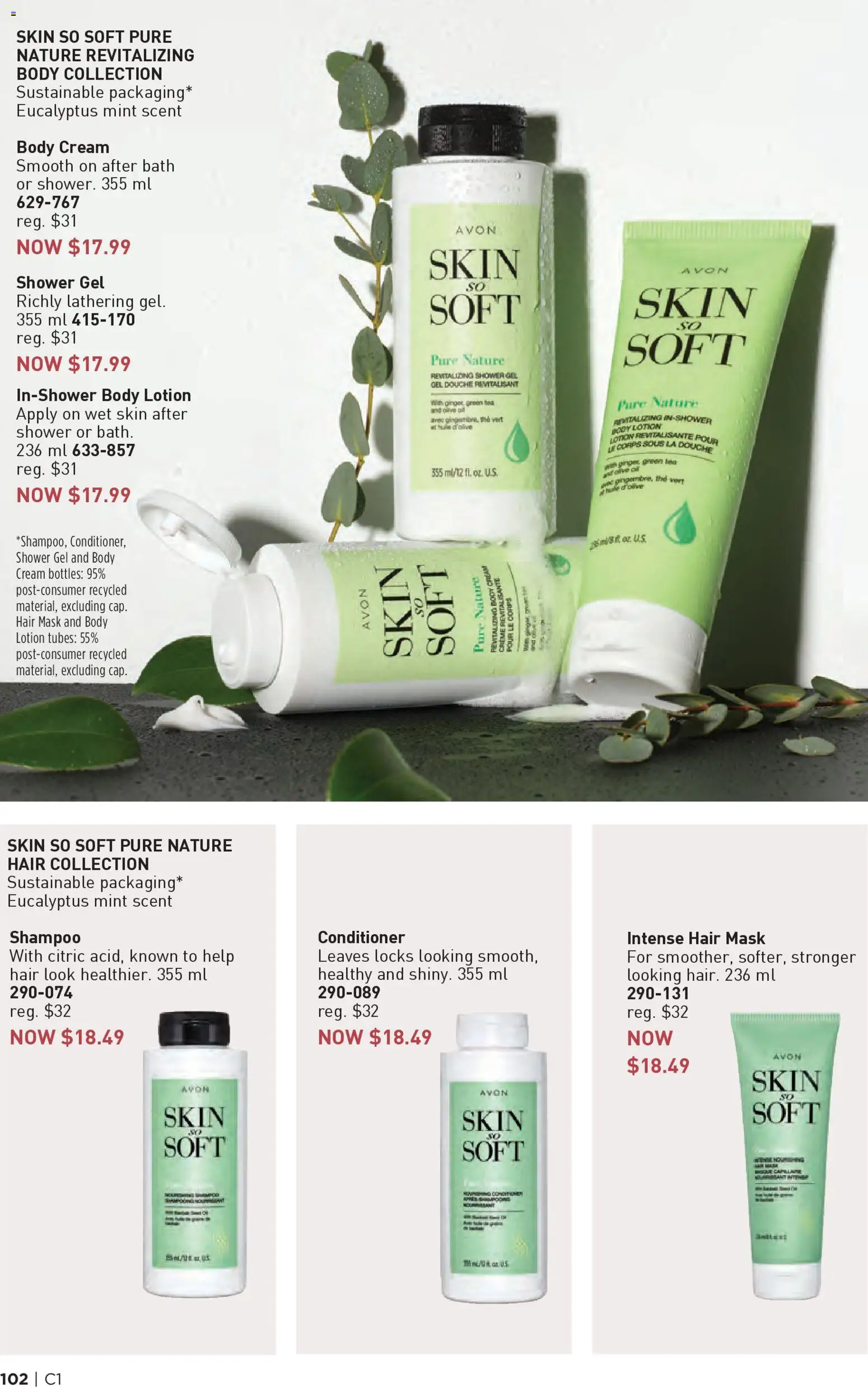 Avon flyer valid from 01.01.2026 | Page: 102 | Products: Cream, Shampoo, Conditioner, Shower