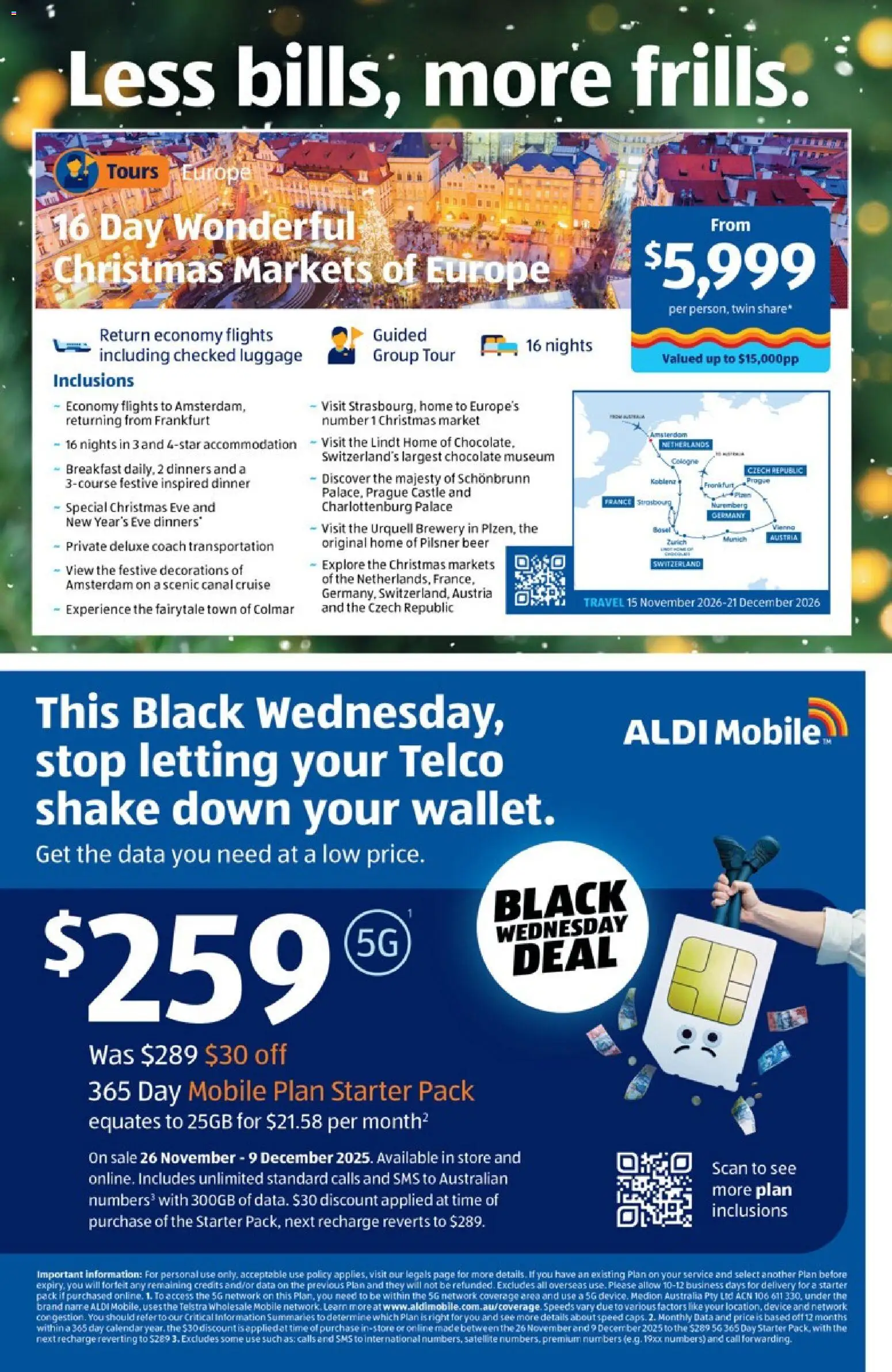 Aldi catalogue - valid from 03.12.2025 | Page: 16 | Products: Chocolate, Device, Satellite, Mobile