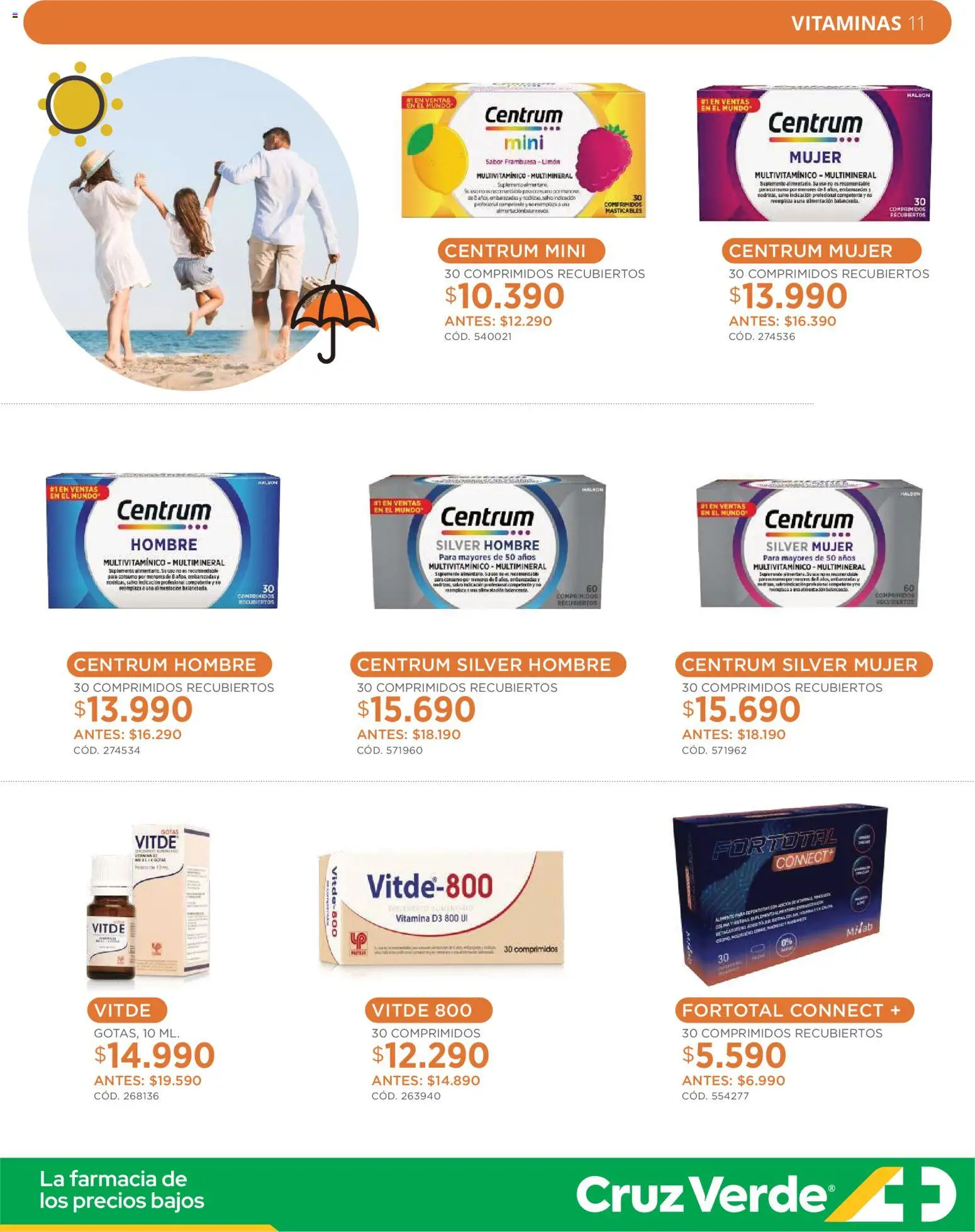 Cruz Verde - Ahorro Verano │ válido desde el 01.01.2026 | Página: 11 | Productos: Sal, Balón, Limón, Vitaminas