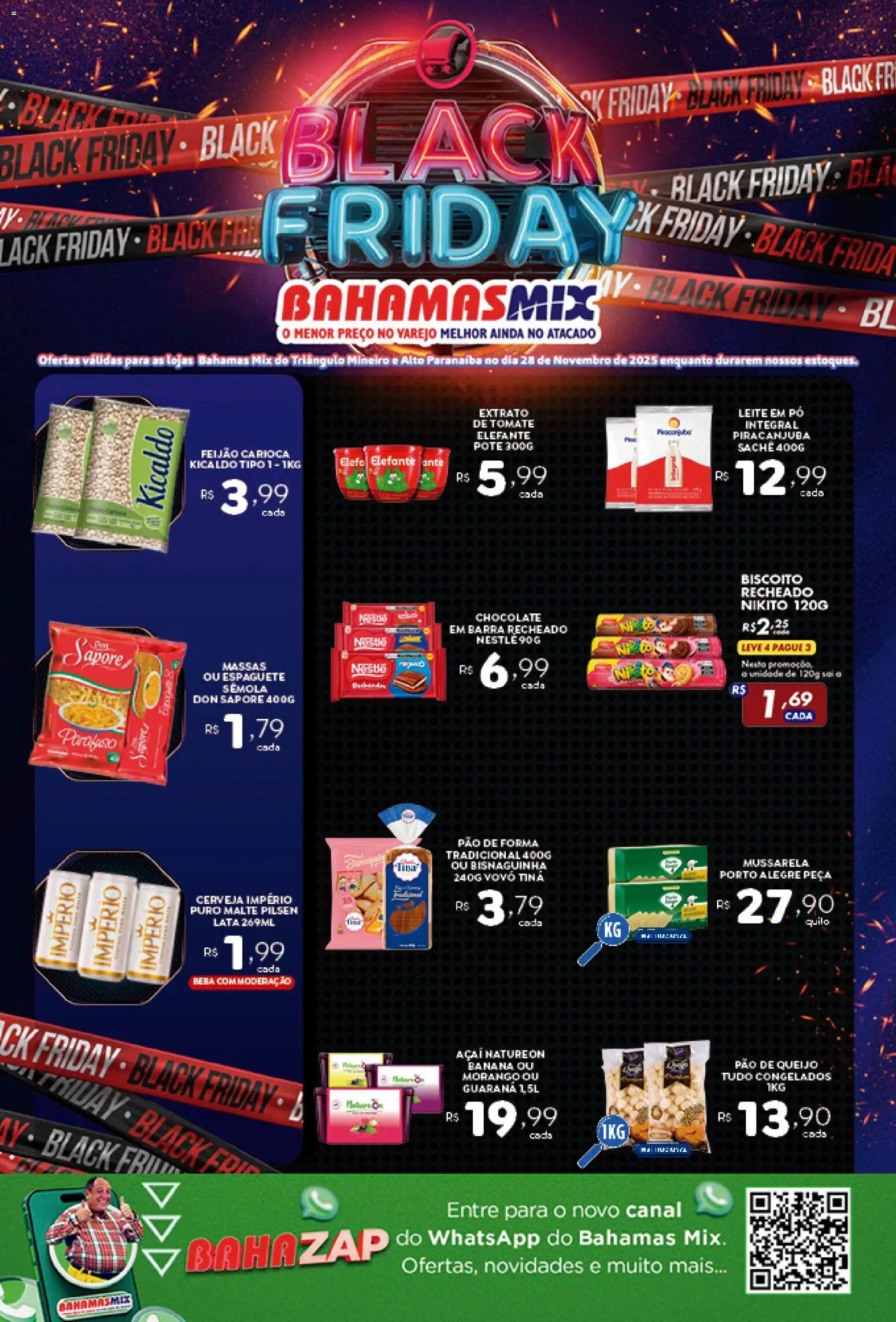 Bahamas Mix Folheto - válido de 28.11.2025 | Página: 1 | Produtos: Pó, Biscoito, Cerveja, Açaí