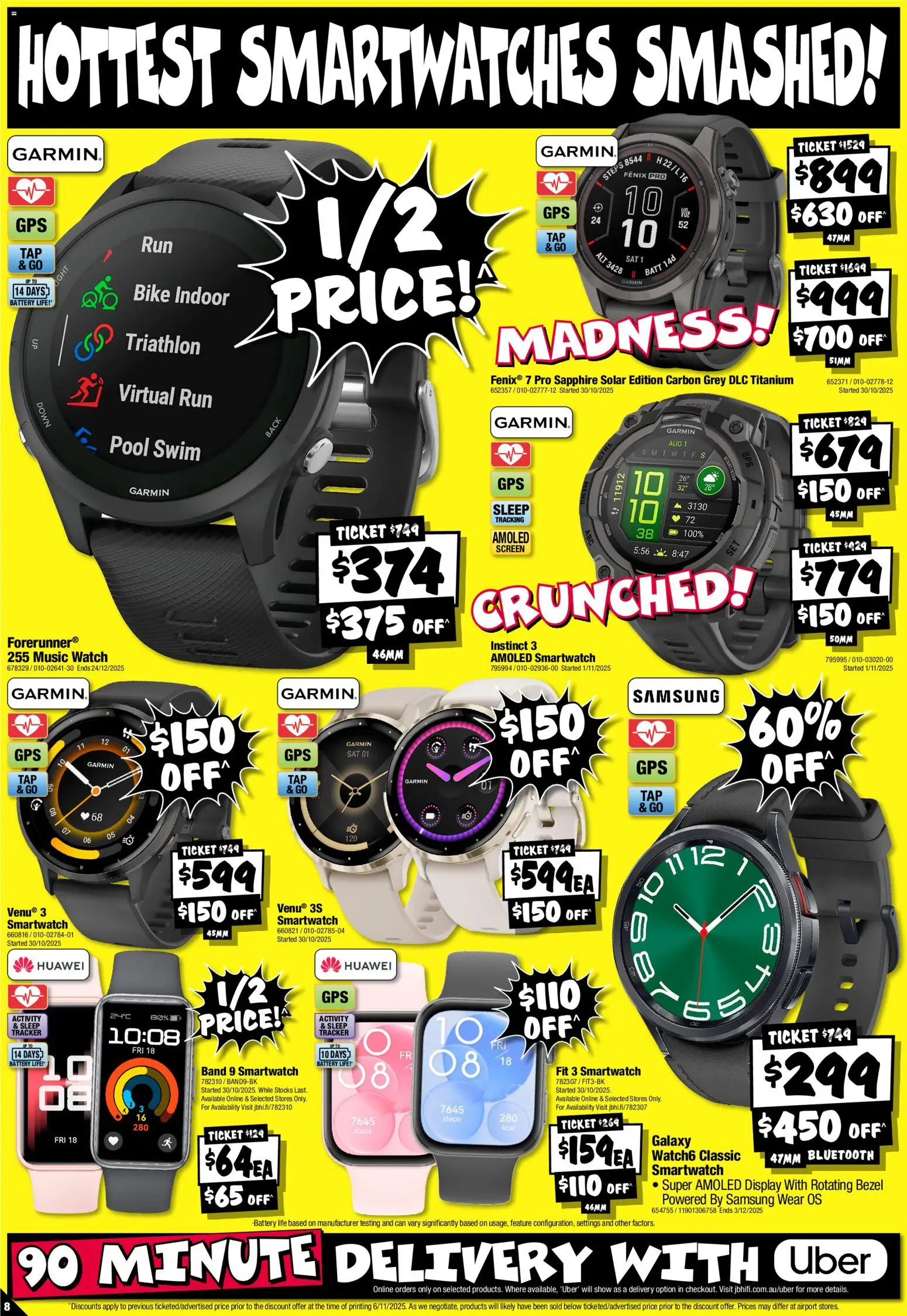 JB Hi-Fi catalogue - valid from 13.11.2025 | Page: 8 | Products: Light, Watch, Screen, Smartwatch
