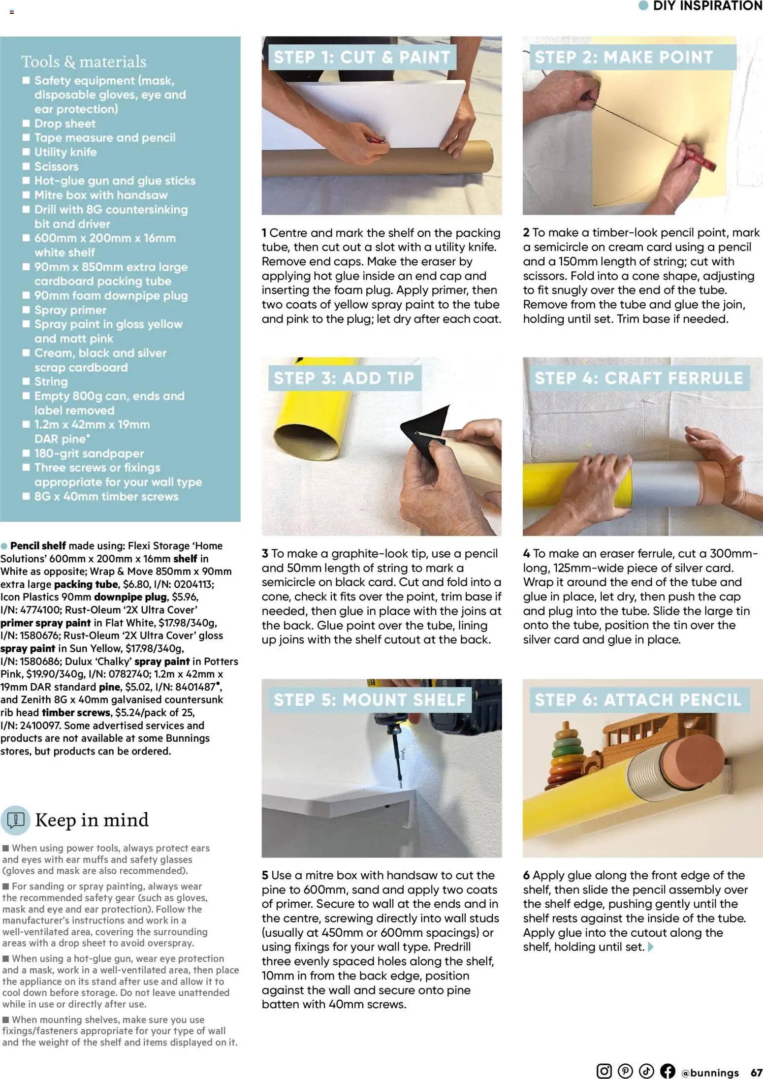 Bunnings Warehouse catalogue - valid from 01.04.2026 | Page: 67 | Products: Mask, Cap, Glasses, Weight