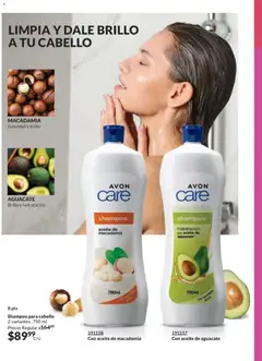 Vista previa de Shampoo para cabello, 2 variantes. 750 ml, nuevo folleto de la tienda, válido en México a partir del 28.11.2025 | Página: 198 | Productos: Brillo, Aceite, Aguacate