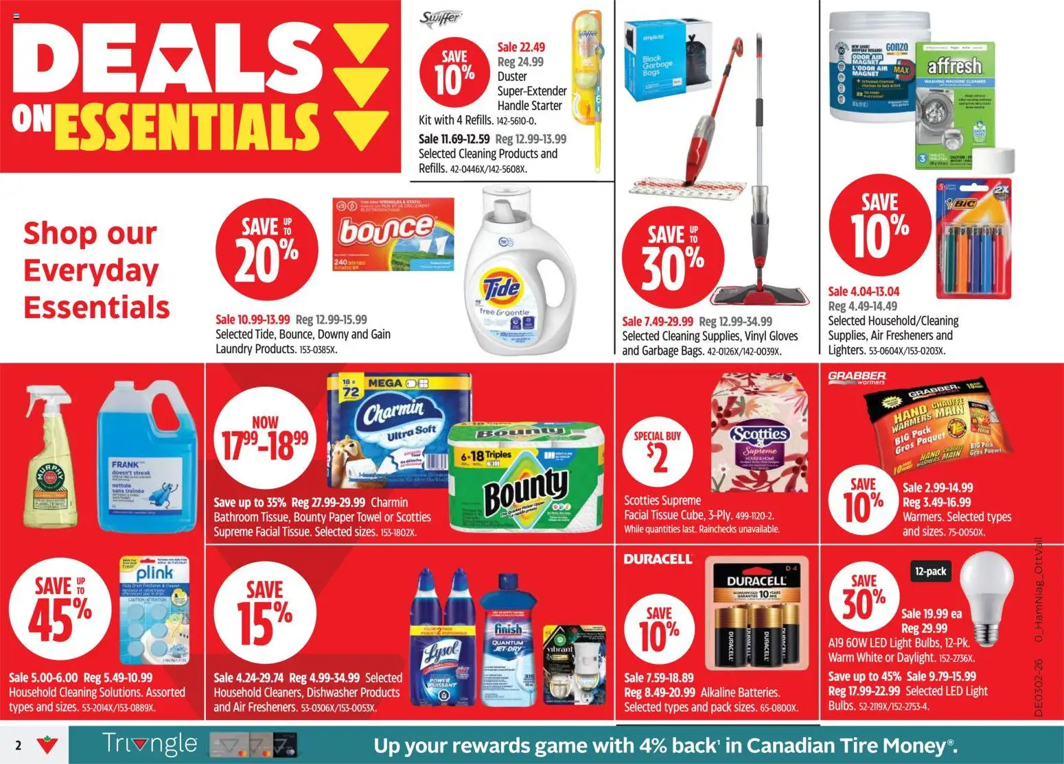 Canadian Tire flyer valid from 08.01.2026 | Page: 2 | Products: Gloves, Game, Washing machine, Dishwasher