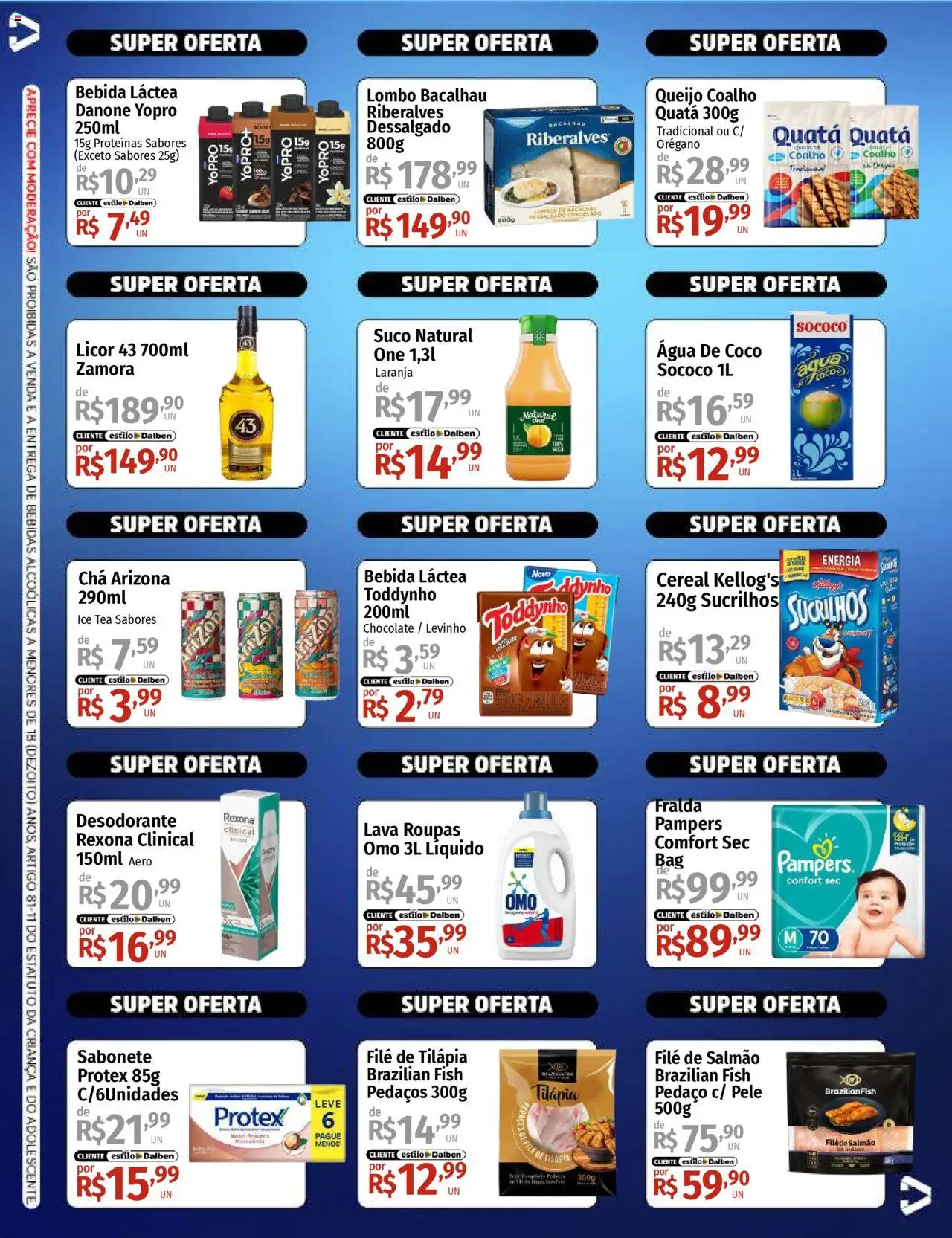 Supermercado Dalben Folheto - válido de 17.10.2025 | Página: 2 | Produtos: Coco, Salmão, Ice tea, Orégano