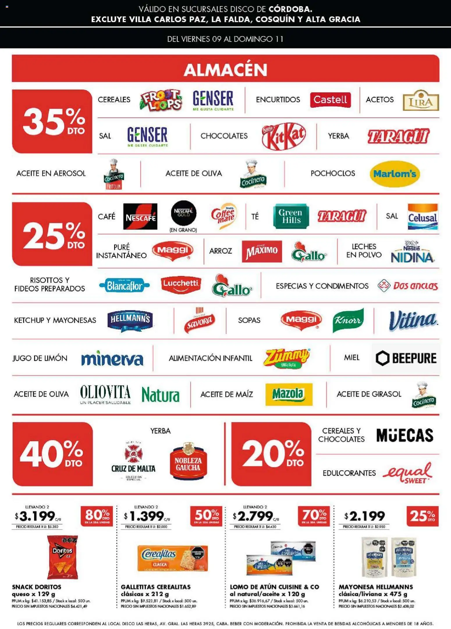 Disco - Ofertas | Córdoba │ válido desde el 09.01.2026 | Página: 3 | Productos: Disco, Ketchup, Maiz, Cereales