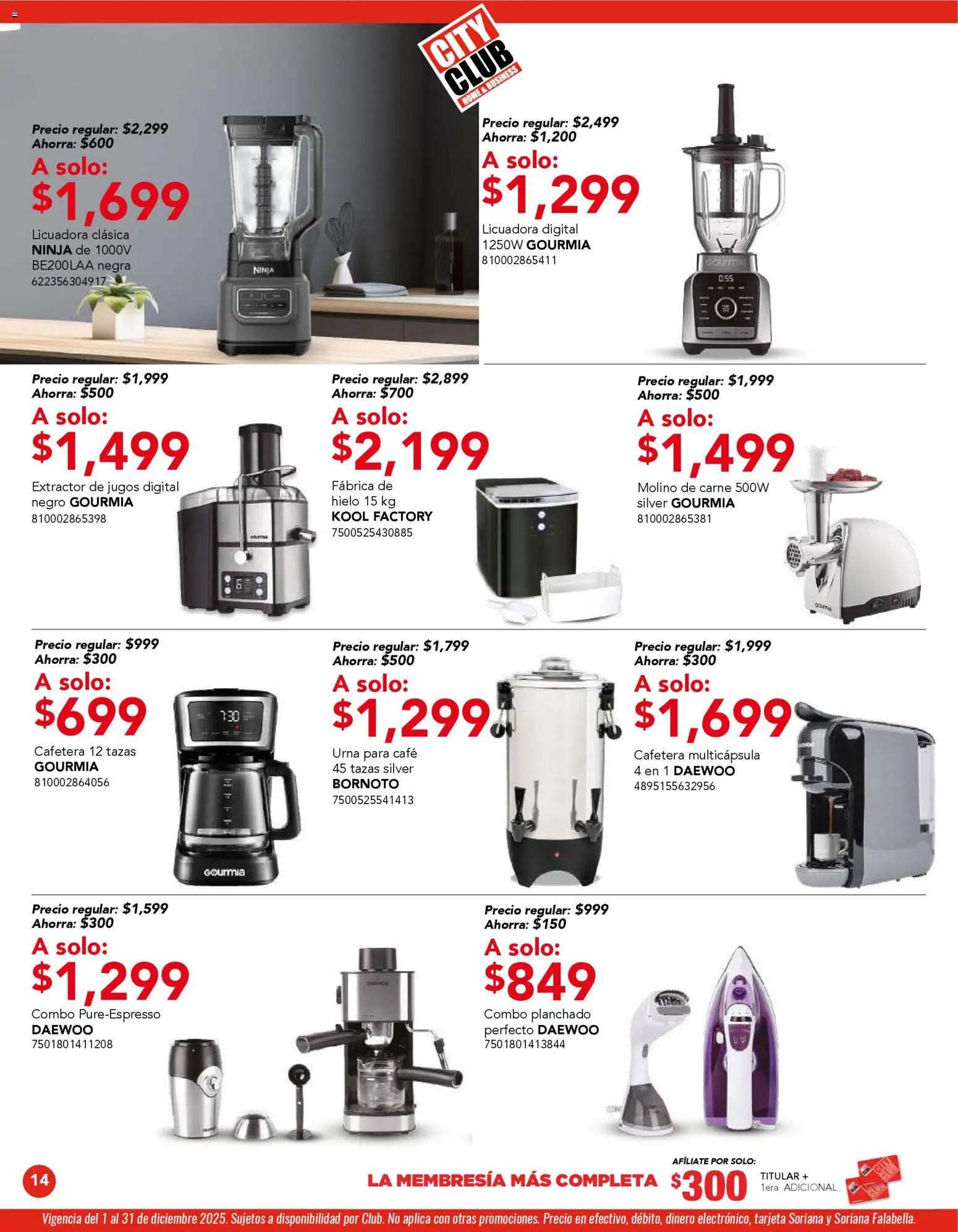Nuevas ofertas de City Club válidas en toda la República Mexicana desde el 01.12.2025. ¡Encuentra las mejores ofertas en City Club catálogo! | Página: 14