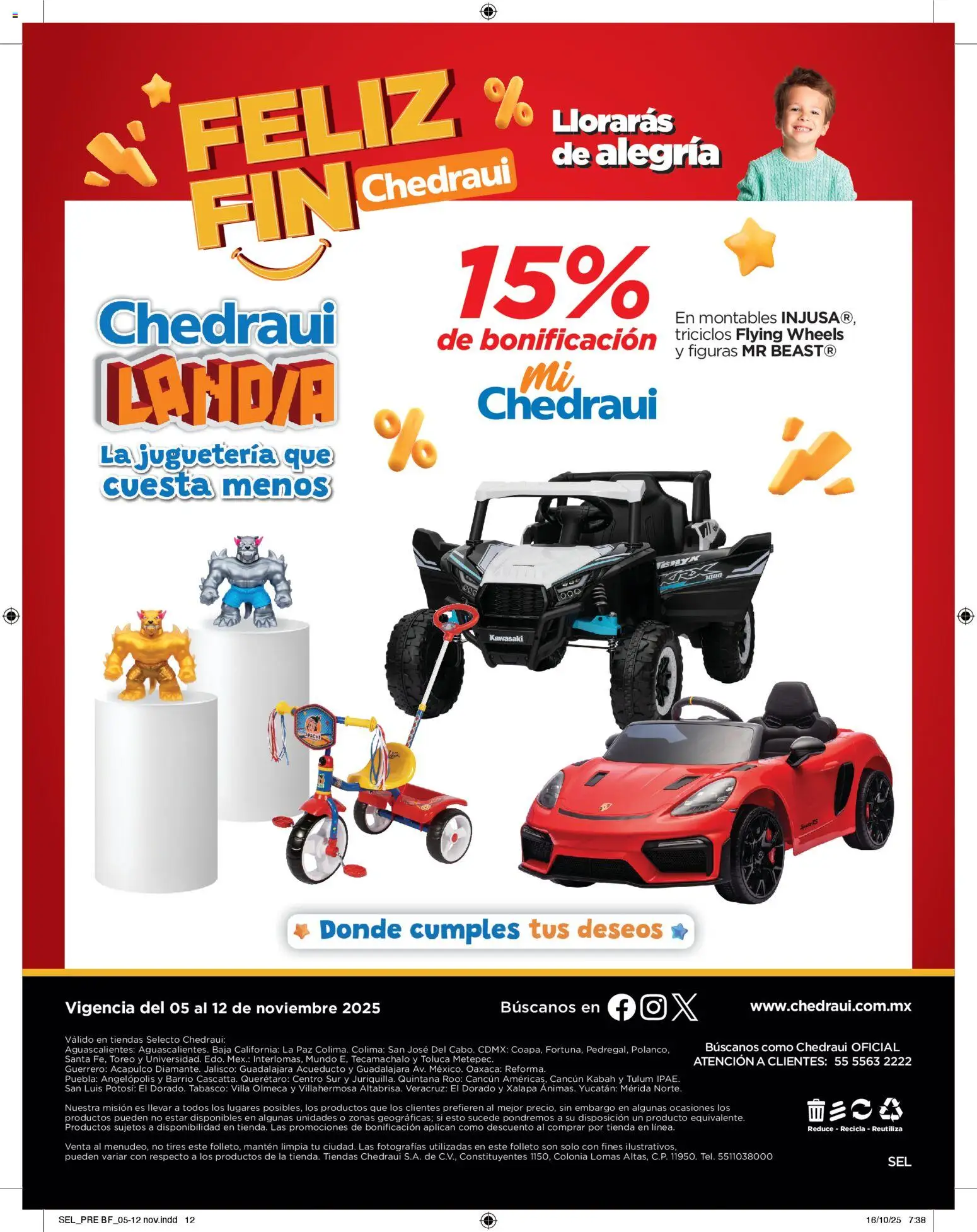 Nuevas ofertas de Chedraui válidas en toda la República Mexicana desde el 05.11.2025. ¡Encuentra las mejores ofertas en Chedraui Buen Fin! | Página: 12