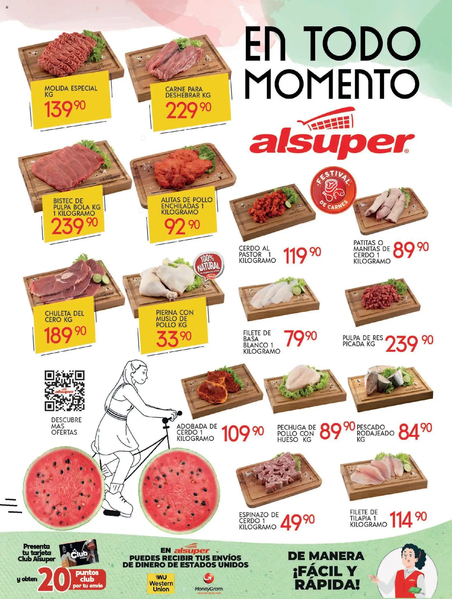 Nuevas ofertas de Alsuper válidas en toda la República Mexicana desde el 21.10.2025. ¡Encuentra las mejores ofertas en Alsuper folleto Zacatecas! | Página: 8 | Productos: Pollo, Cerdo, Res