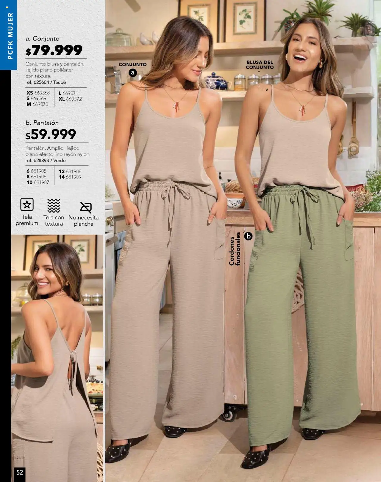 Pacifika revista - valida desde el 10.09.2025 | Página: 54 | Productos: Plancha, Conjunto, Cordones, Blusa