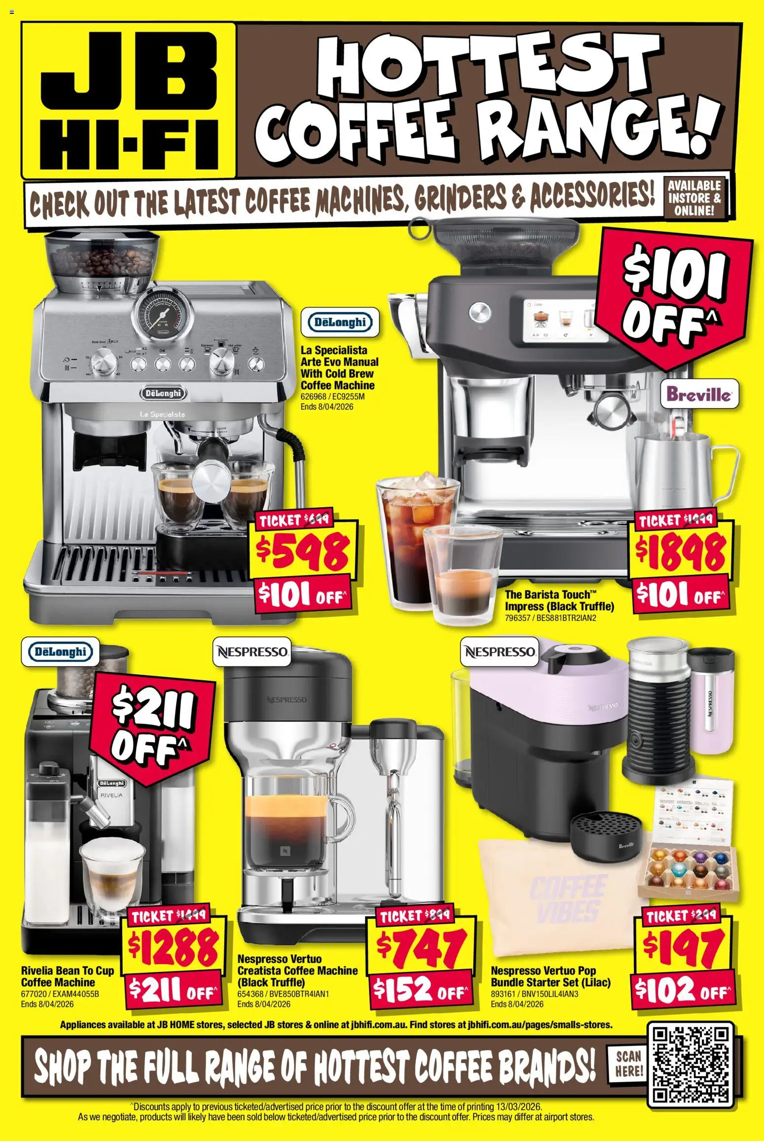 JB Hi-Fi catalogue - valid from 26.03.2026 | Page: 8 | Products: Coffee, Accessories