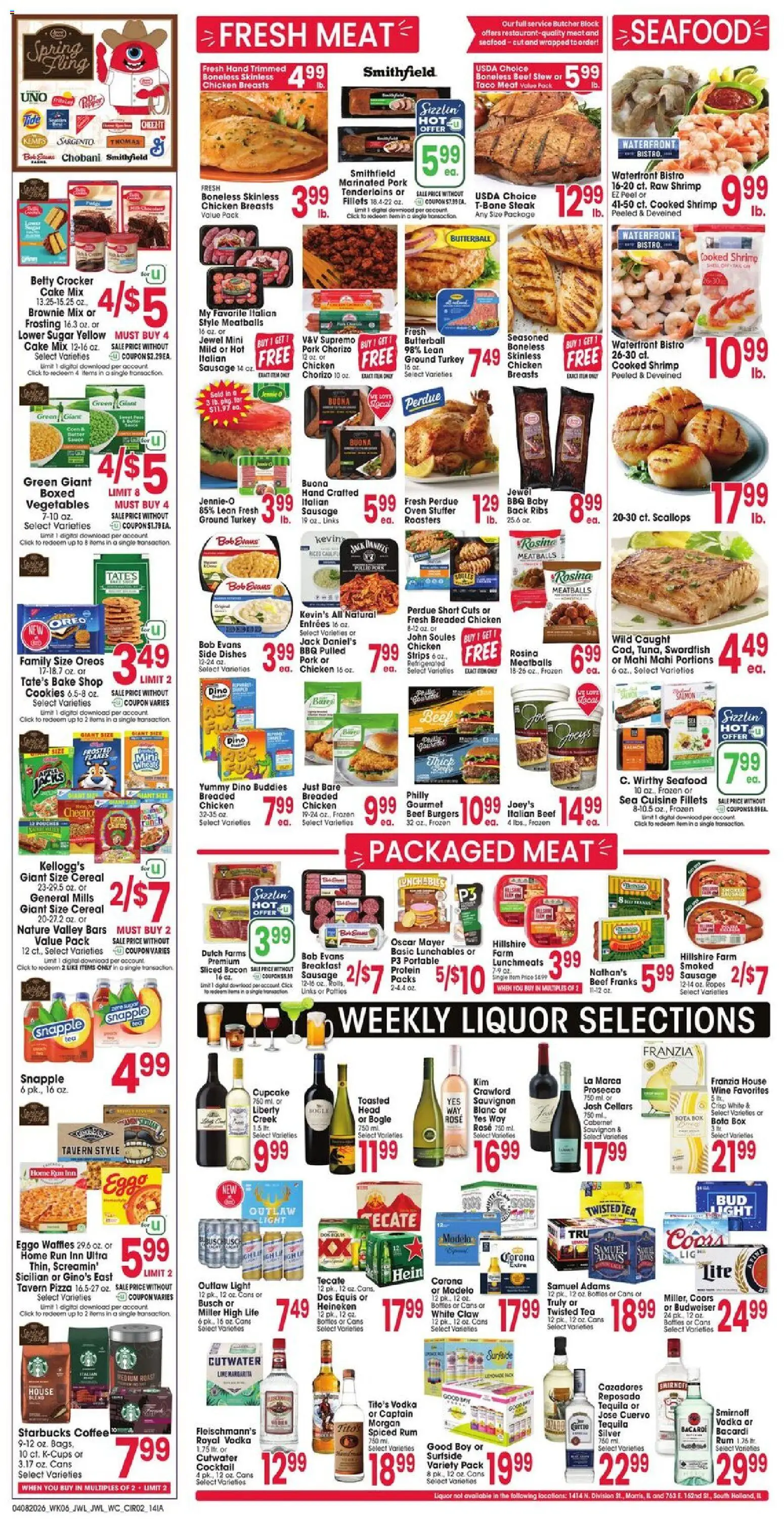 Jewel Osco Weekly Ad - IA - valid from 08.04.2026 | Page: 2 | Products: Cookies, Vegetables, Lemon, Oven