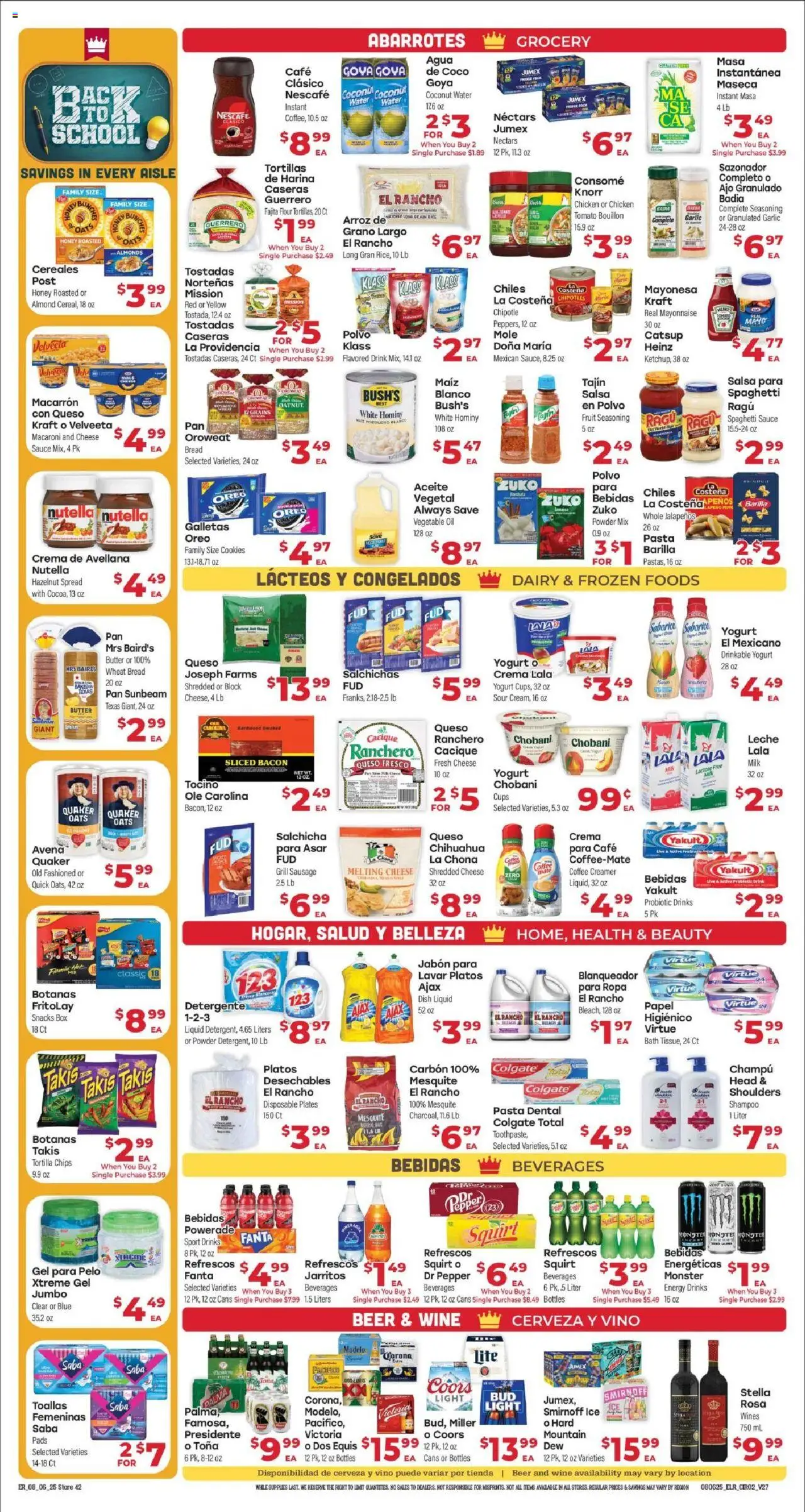 El Rancho Weekly Ad - valid from 08.08.2025 | Page: 2 | Products: Butter, Pads, Garlic, Grill
