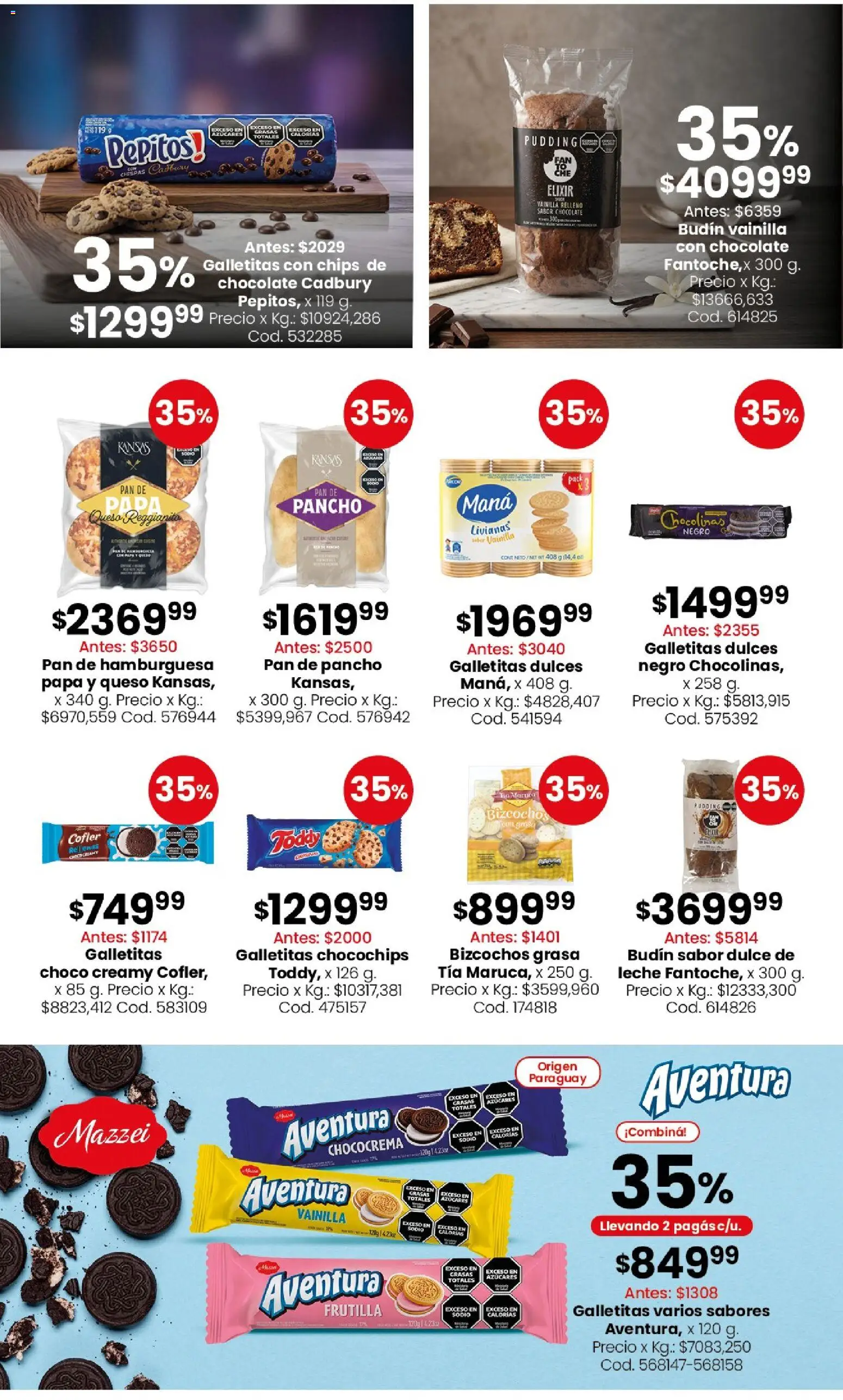 Coto - Ofertas Semanales │ válido desde el 20.04.2026 | Página: 6 | Productos: Papa, Budín, Pan, Bizcochos