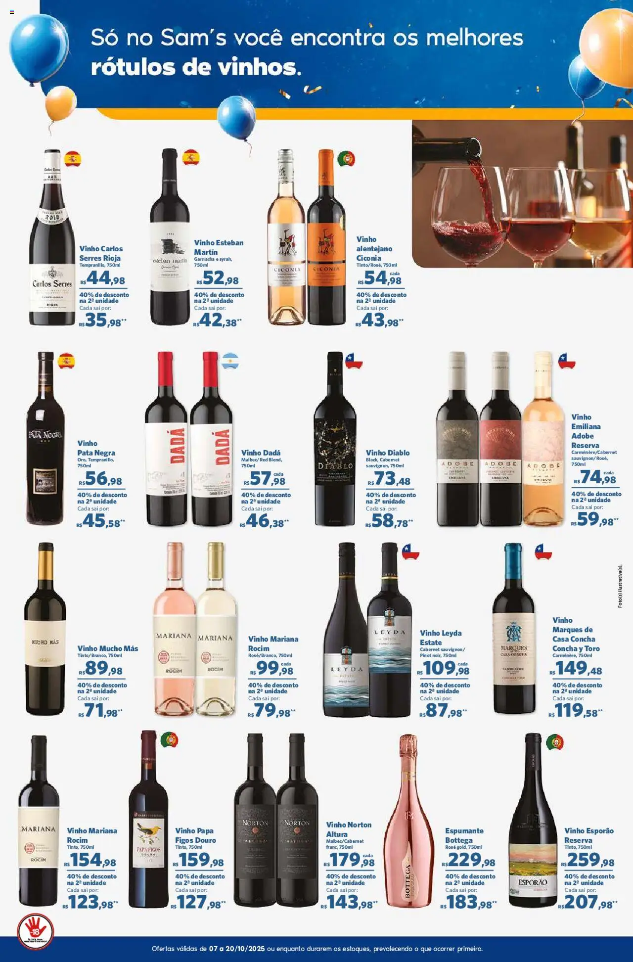 Sam's Club Folheto - válido de 07.10.2025 | Página: 11 | Produtos: Espumante, Vinho