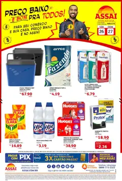 Assaí Atacadista Folheto - válido de 26.07.2025 | Página: 1 | Produtos: Fragrância, Arroz, Telefone, Fraldas
