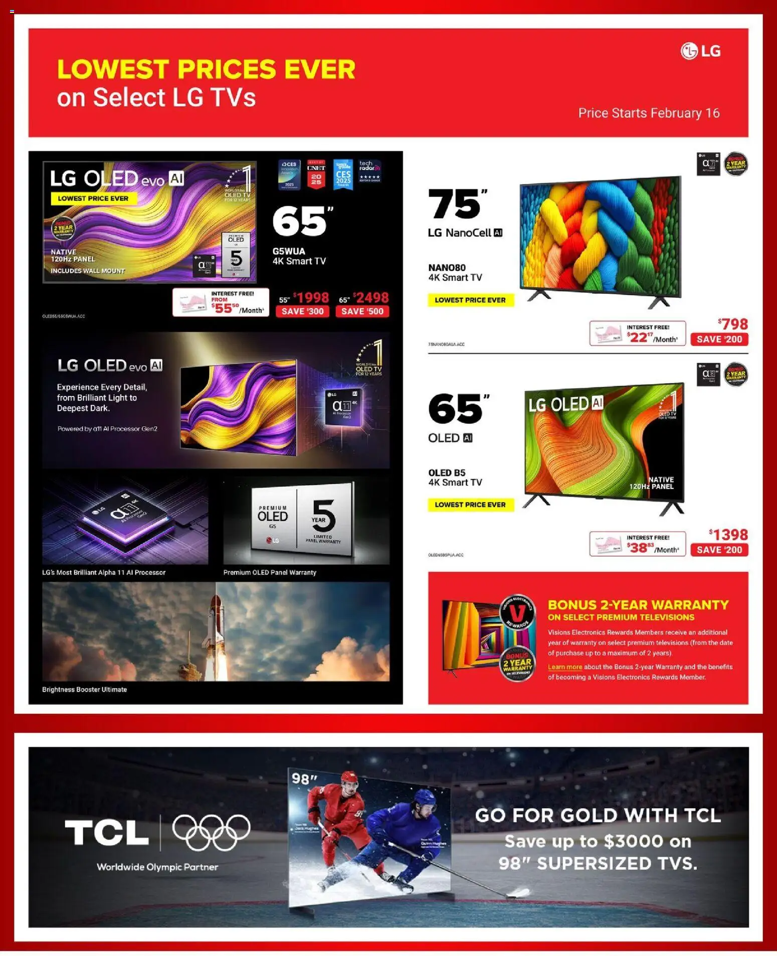 Visions flyer valid from 13.02.2026 | Page: 4 | Products: Tv