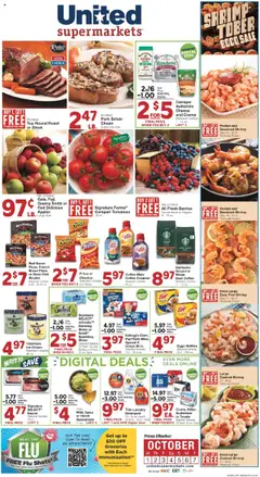 Preview of United Supermarkets weekly ads valid from 30.09.2025