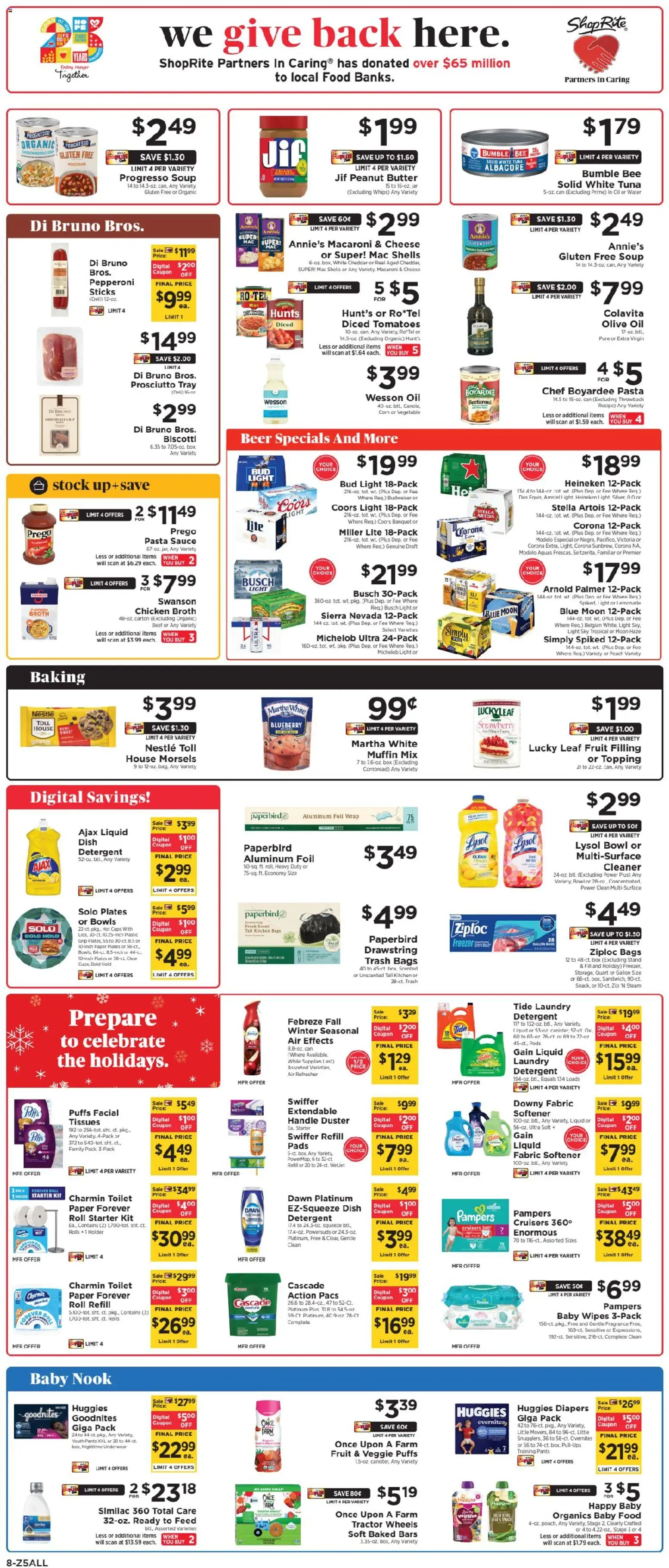 ShopRite Weekly Ad 2 - valid from 30.11.2025 | Page: 8 | Products: Cheese, Detergent, Baby food, Muffin