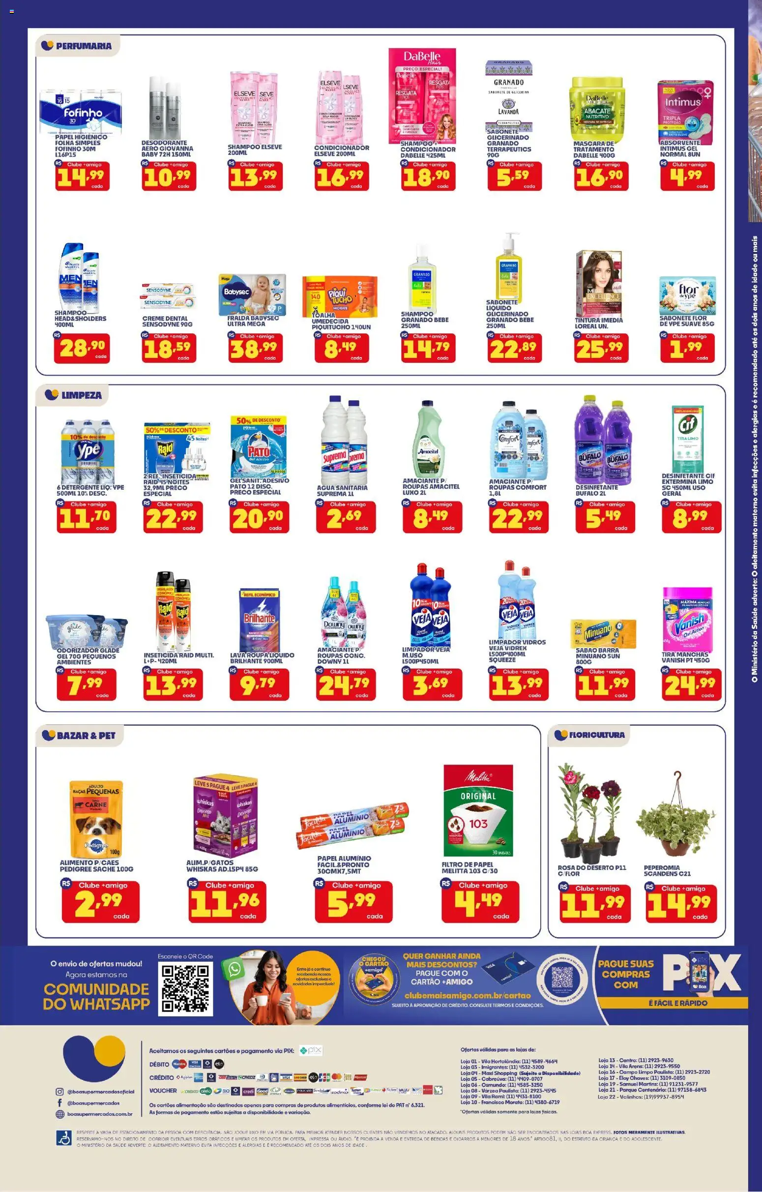 Boa Supermercados Folheto - válido de 20.03.2026 | Página: 4 | Produtos: Shampoo, Sabão, Creme, Água sanitária