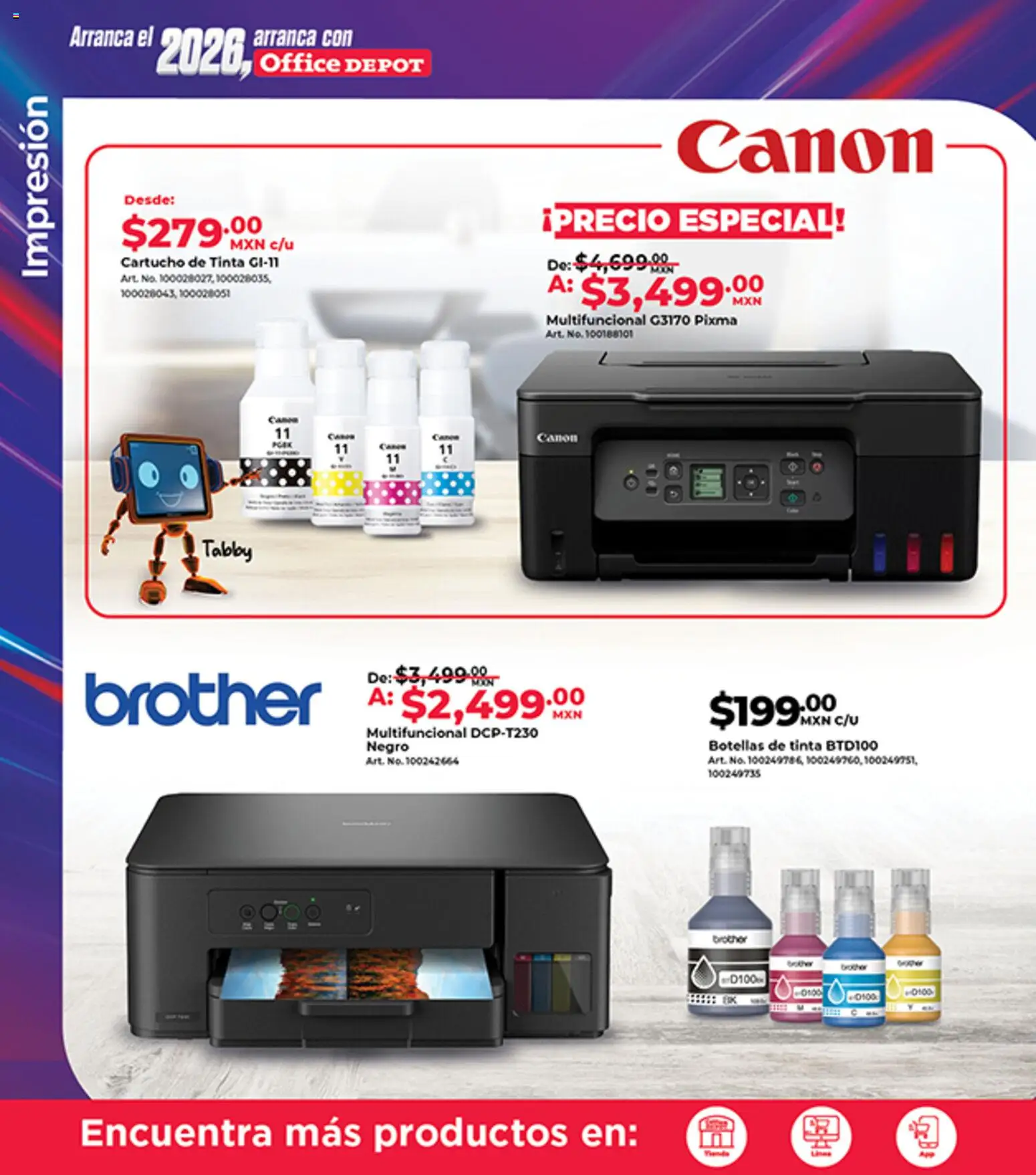 Nuevas ofertas de Office Depot válidas en toda la República Mexicana desde el 01.02.2026. ¡Encuentra las mejores ofertas en Office Depot catálogo! | Página: 10