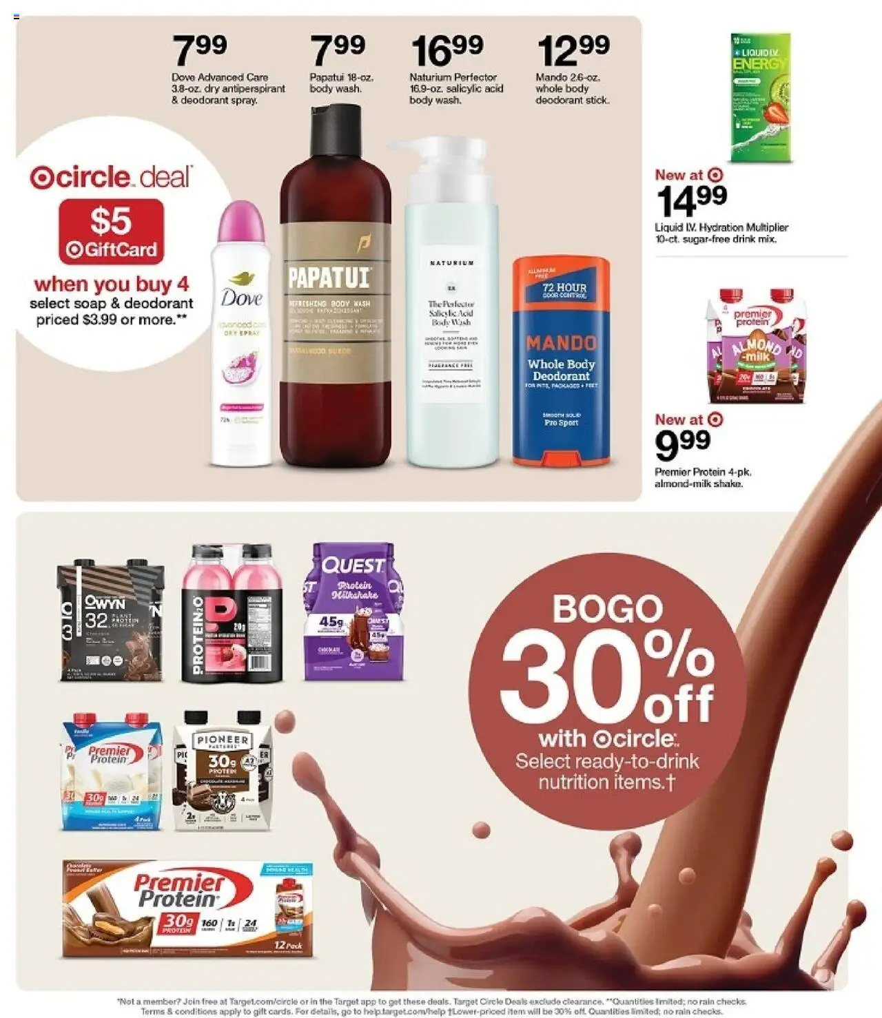 Target Weekly Ad - valid from 07.09.2025 | Page: 25 | Products: Milk, Body milk, Deodorant, Body Wash