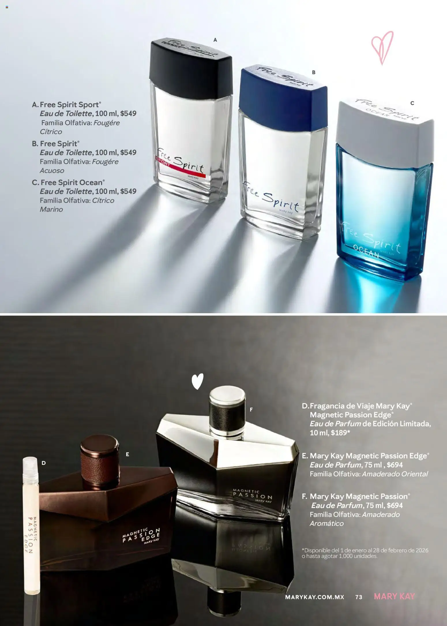Nuevas ofertas de Mary Kay válidas en toda la República Mexicana desde el 01.01.2026. ¡Encuentra las mejores ofertas en Mary Kay catálogo! | Página: 73 | Productos: Fragancia