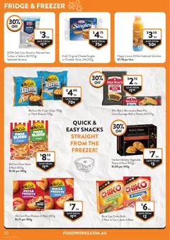 Preview of Foodworks catalogue  - valid from 15.04.2026 | Page: 20 | Products: Pizza, Juice, Beef, Sausage