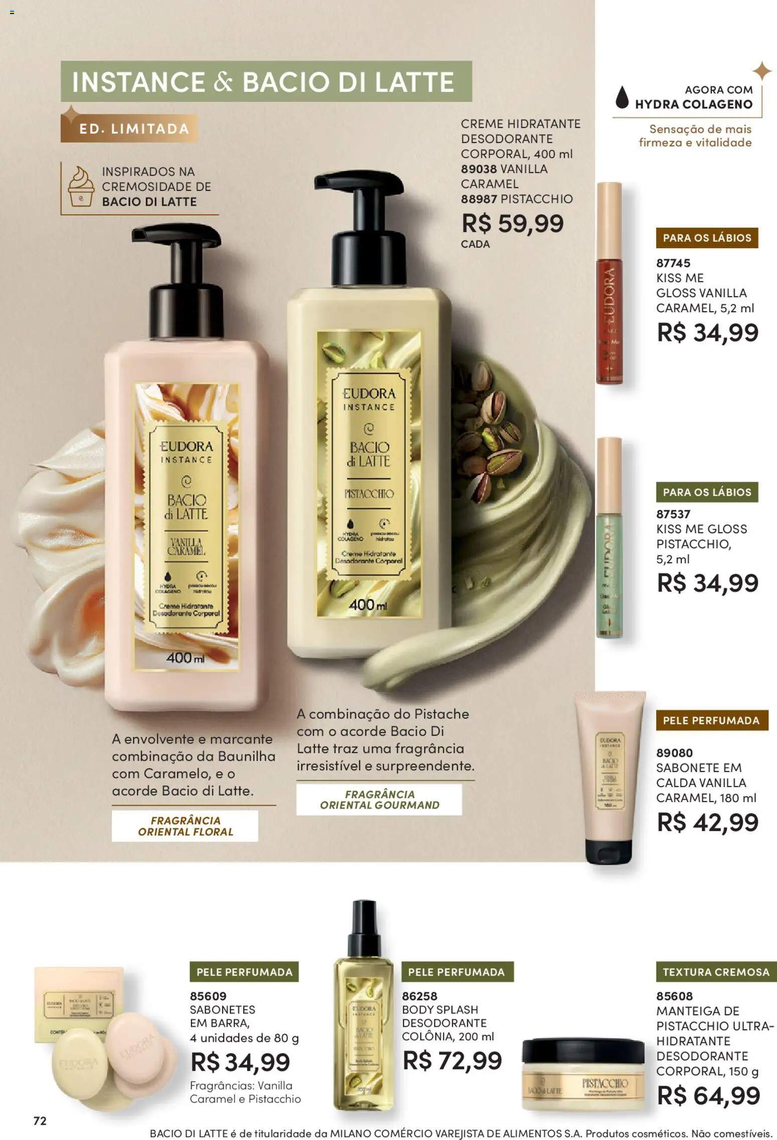 Eudora Folheto - válido de 26.01.2026 | Página: 72 | Produtos: Fragrância, Desodorante, Manteiga, Body