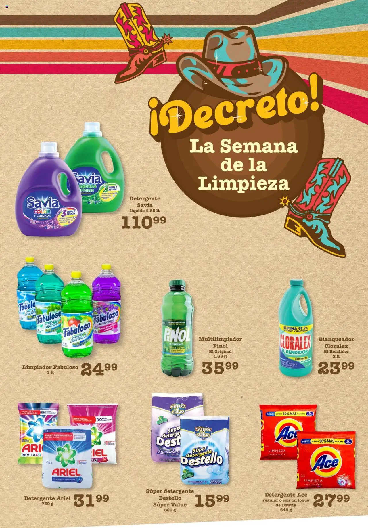 Nuevas ofertas de S-Mart válidas en toda la República Mexicana desde el 29.07.2025. ¡Encuentra las mejores ofertas en S-Mart - Folleto de Feria - Monterrey! | Página: 3 | Productos: Detergente, Limpiador, Fragancia
