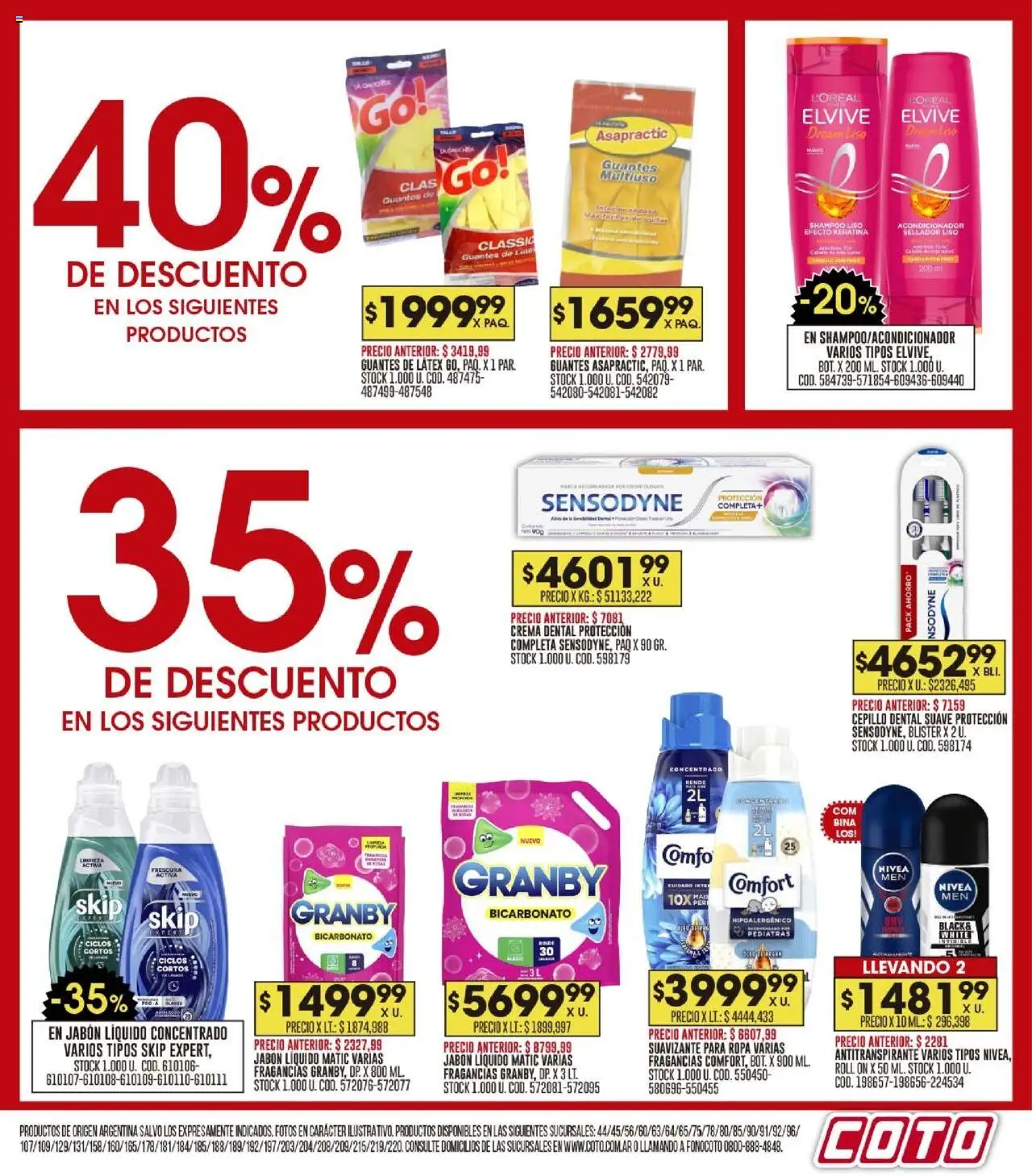 Coto ofertas │ válido desde el 15.09.2025 | Página: 19 | Productos: Shampoo, Jabón, Antitranspirante, Ropa