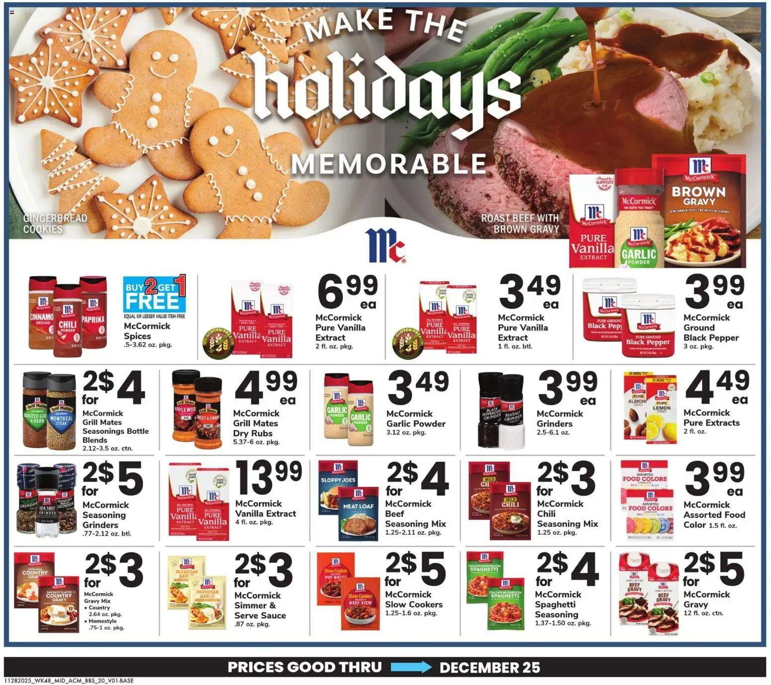Acme Big Book of Savings - valid from 28.11.2025 | Page: 20 | Products: Beef, Cookies, Spices, Grinder
