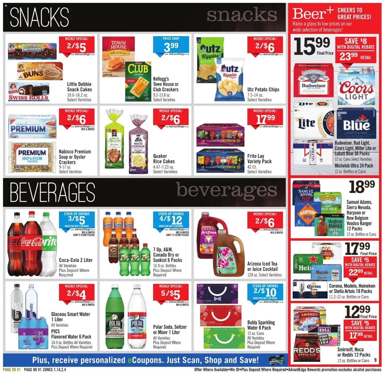 Price Chopper - Weekly Ad - valid from 01.03.2026 | Page: 13 | Products: Green Tea, Juice, Rice, Chips