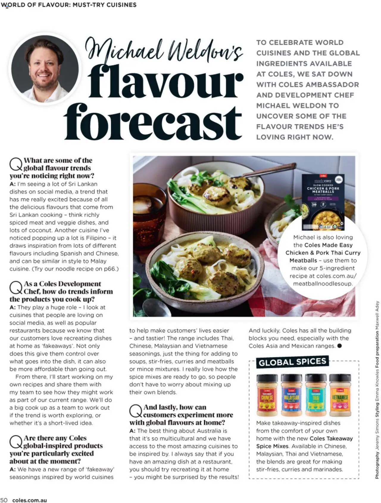 Coles catalogue - valid from 03.07.2025 | Page: 50 | Products: Curry, Chicken, Meat, Spices