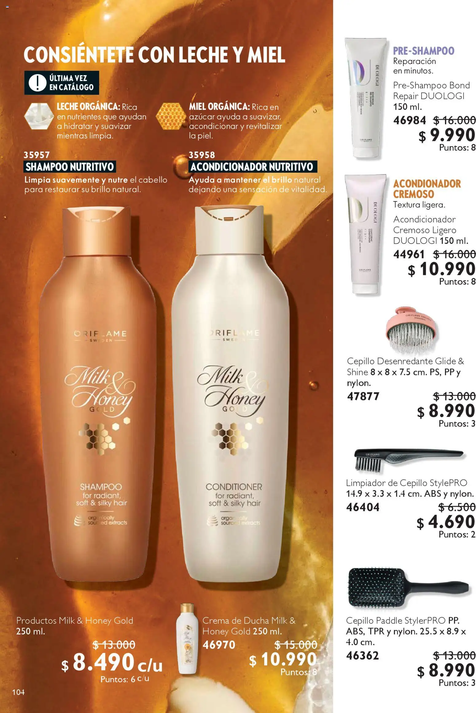 Oriflame catálogo │ válido desde el 06.12.2025 | Página: 104 | Productos: Limpiador, Ducha, Acondicionador, Azucar