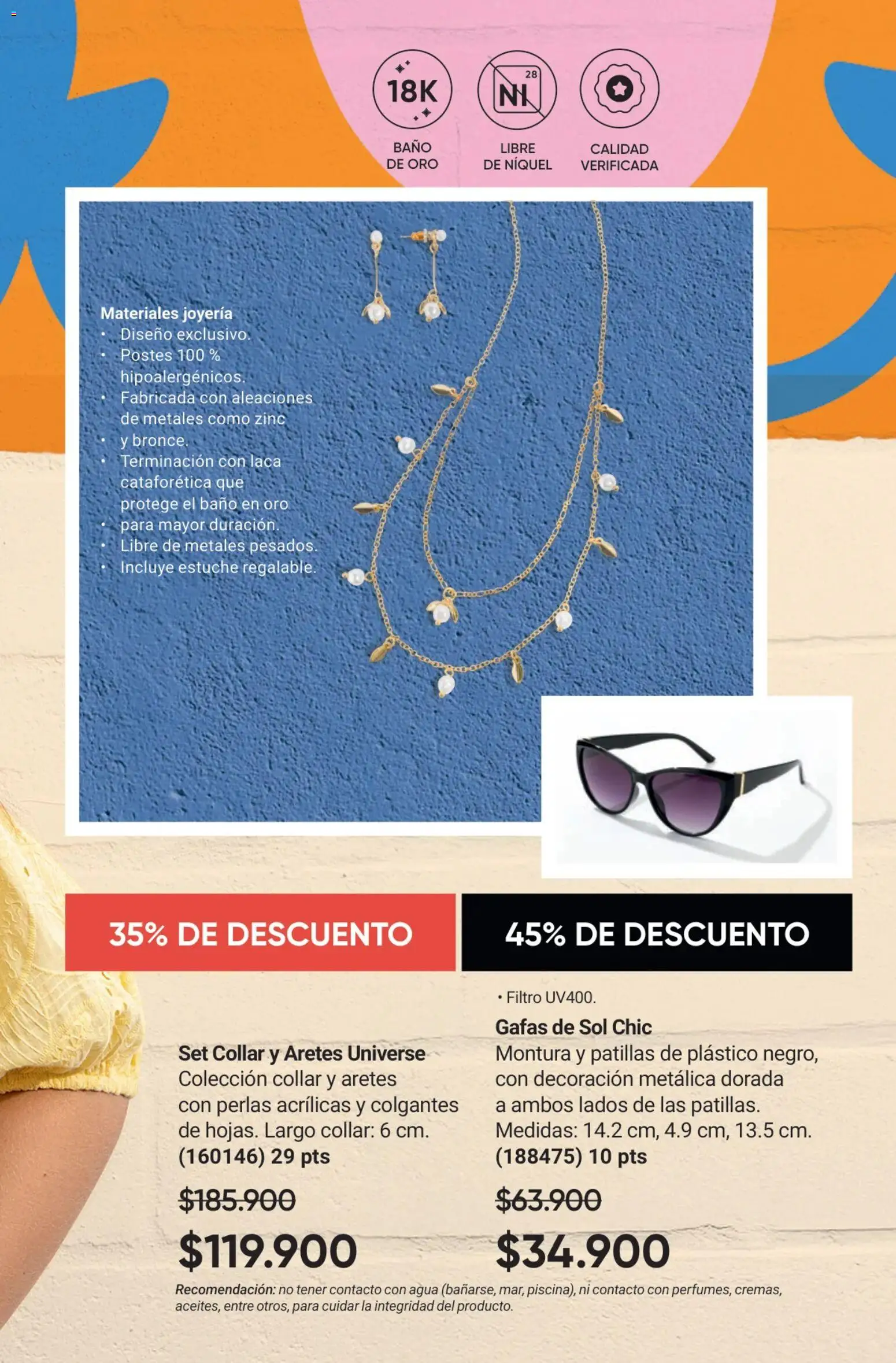 Avon revista - valida desde el 02.01.2026 | Página: 61 | Productos: Agua, Estuche, Aretes, Collar