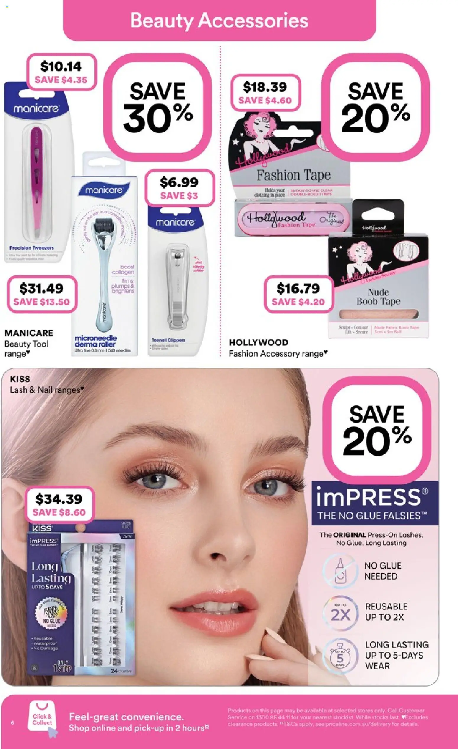 Priceline Pharmacy catalogue - valid from 25.03.2026 | Page: 6 | Products: Accessories, Contour, Glue, Tweezers