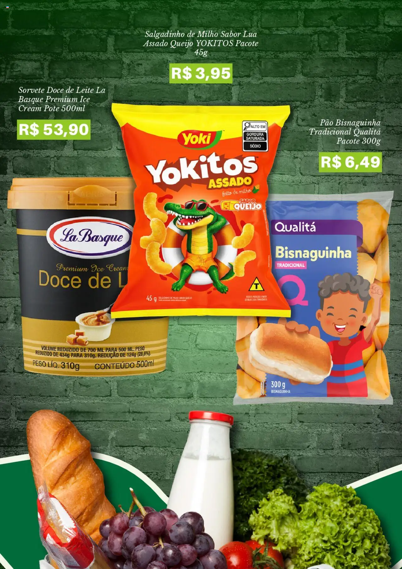 Pão de Açúcar Folheto - válido de 06.10.2025 | Página: 4 | Produtos: Leite, Pão, Sorvete, Doce de leite