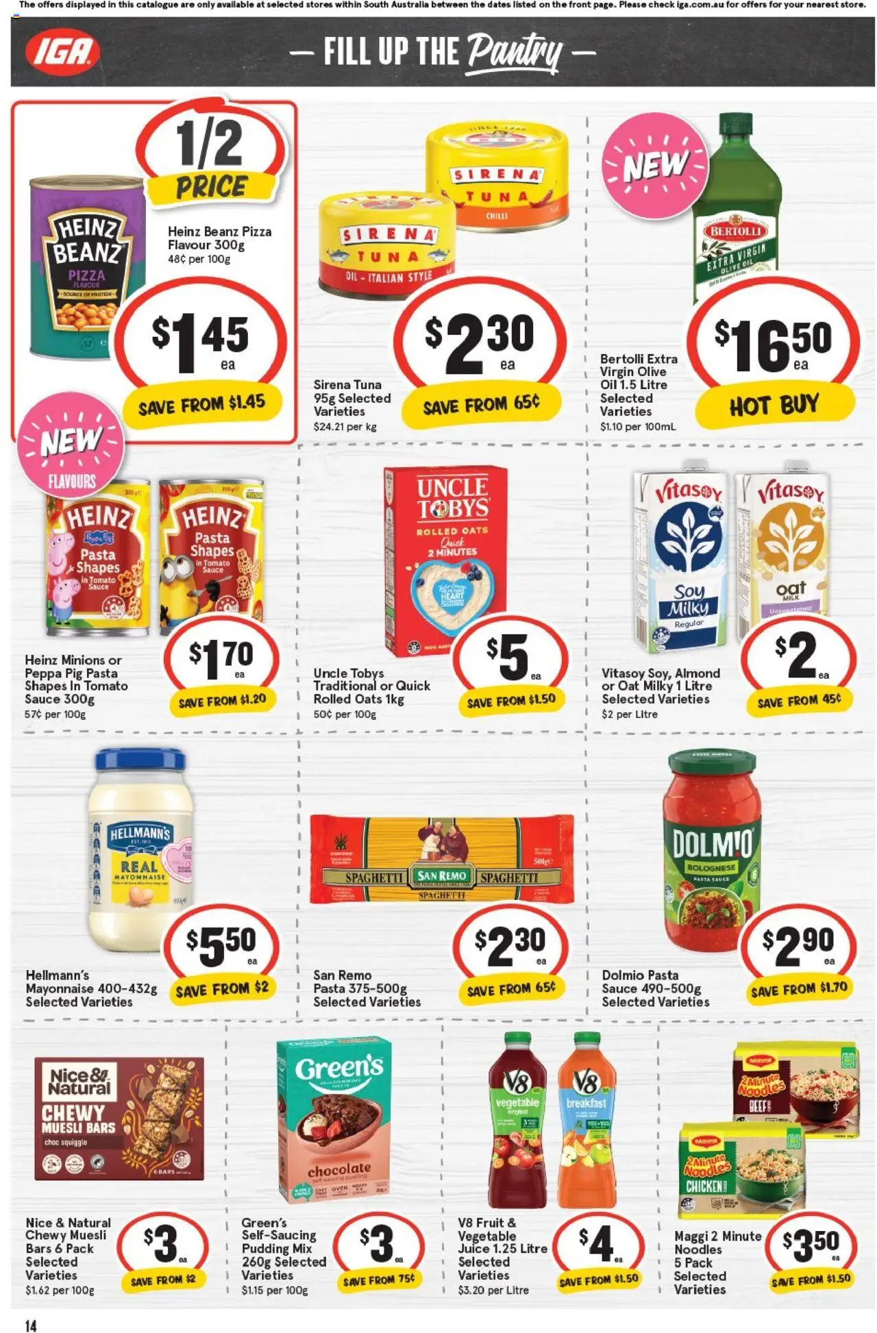 IGA catalogue - valid from 22.10.2025 | Page: 10 | Products: Oil, Chicken, Oats, Mayonnaise