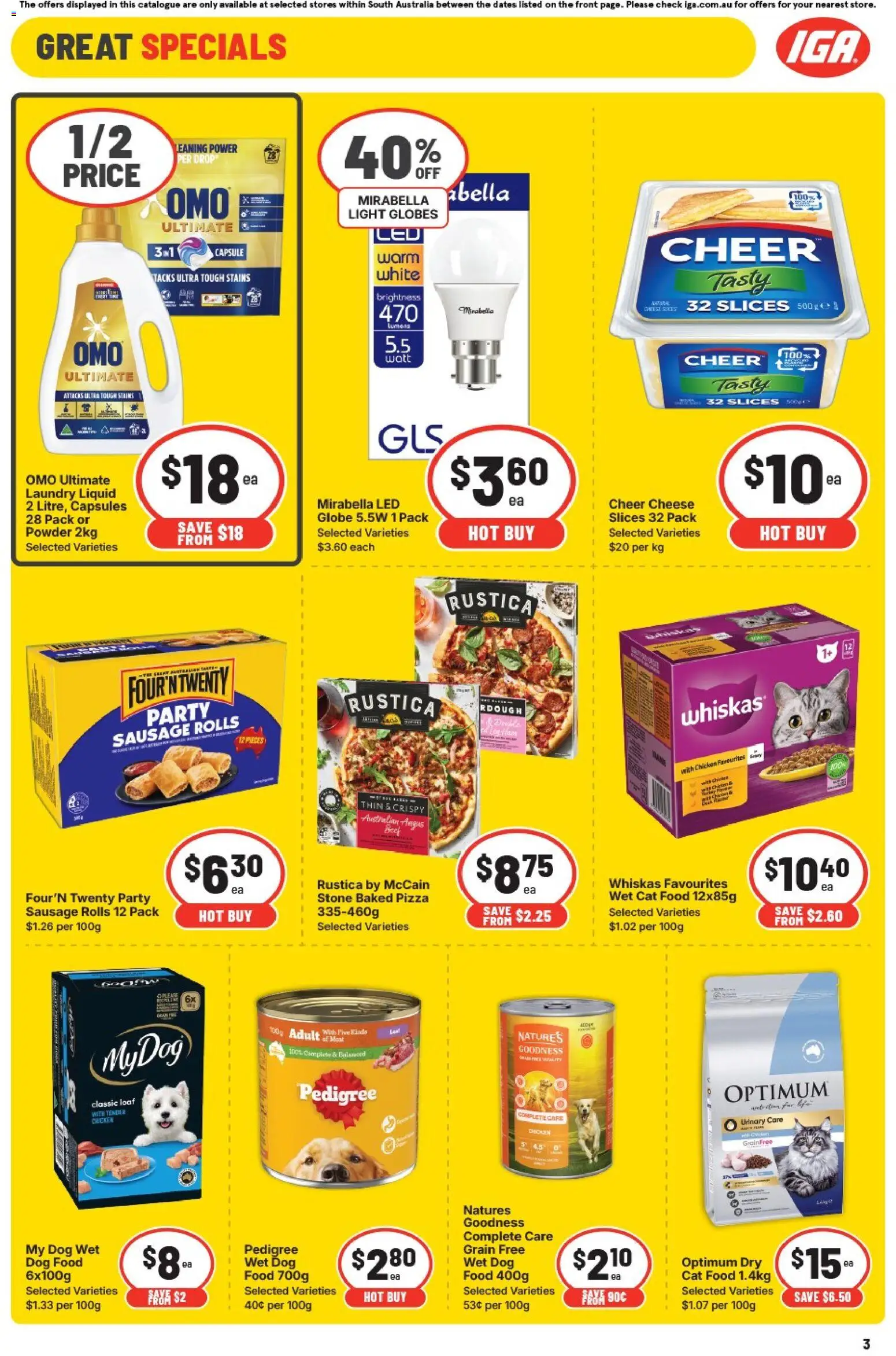 IGA catalogue - valid from 07.01.2026 | Page: 3 | Products: Toilet, Chicken, Sunscreen, Mayonnaise